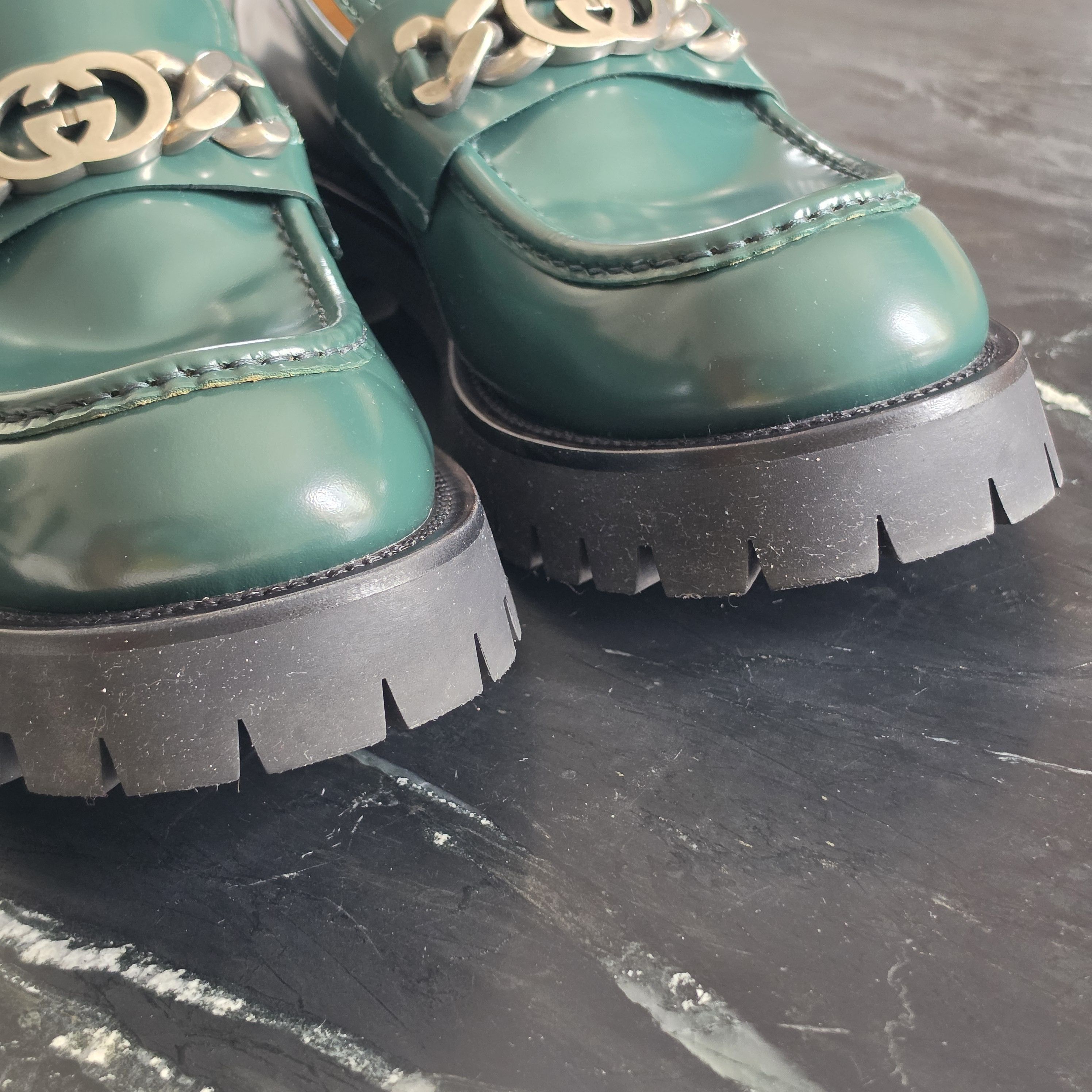 Gucci Herald Chain Chunky Loafers Size US 12 / EU 45 - 7 Thumbnail