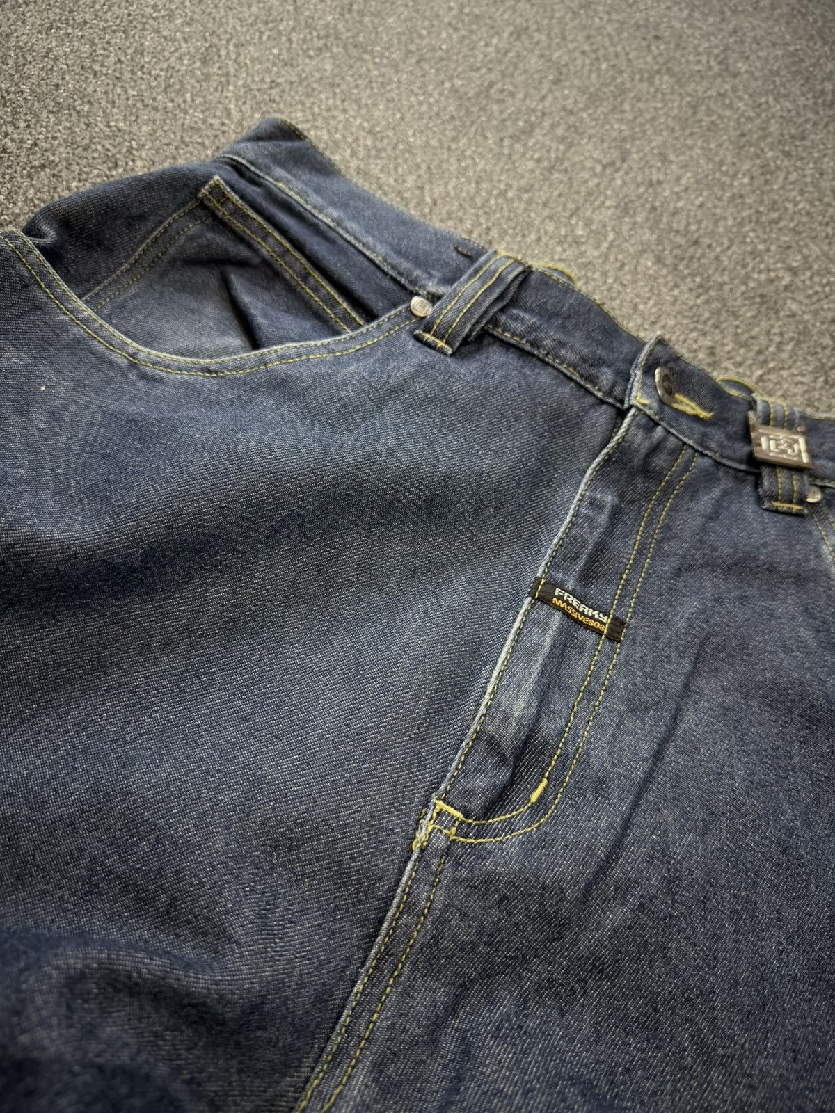 Hypebeast Archive ‼️ Baggy Frerky Soul Massive y2k Heavy Denim Jeans Size US 34 / EU 50 - 13 Thumbnail