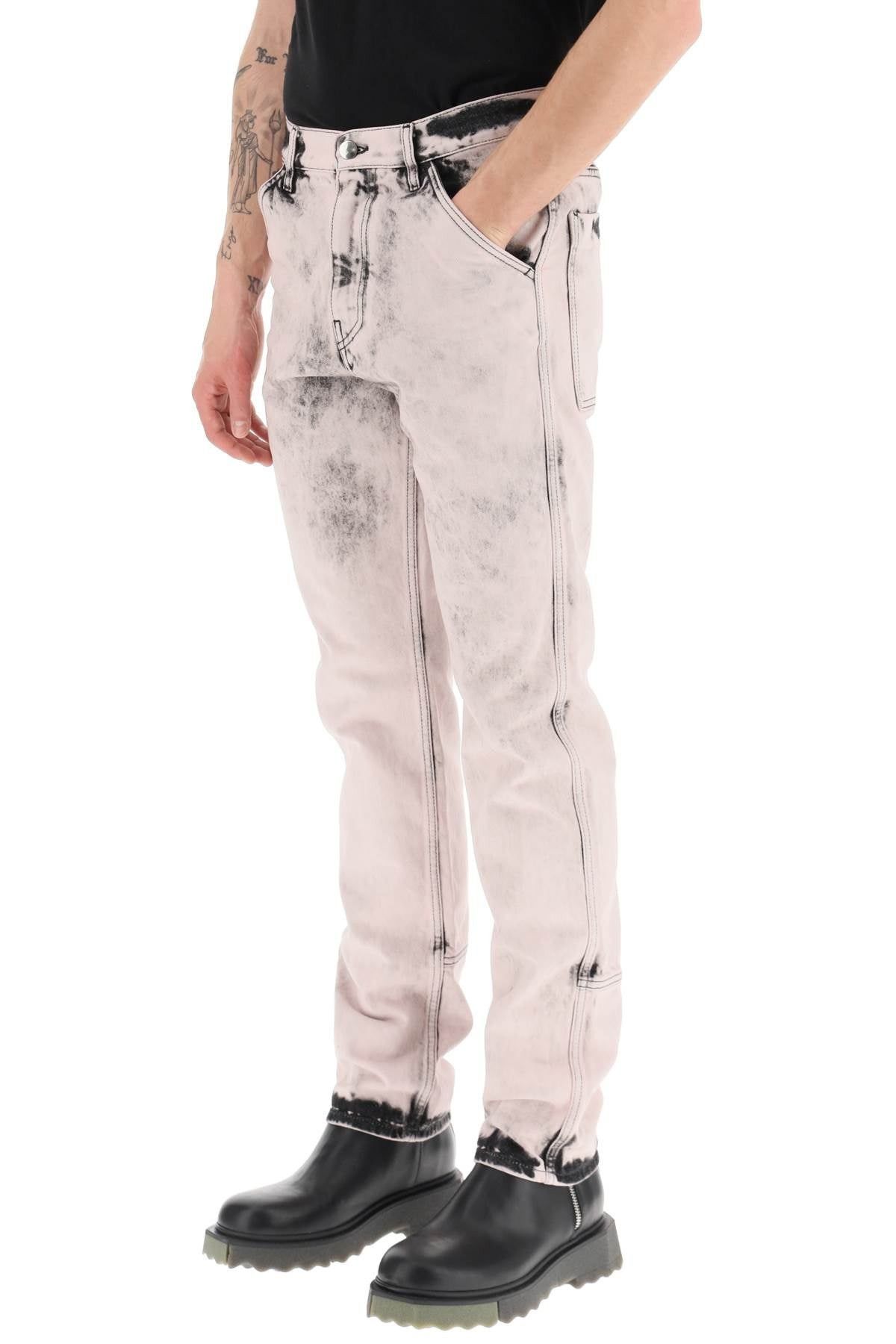OAMC o1y0225 Denim Pant in Pink/Black Size US 33 - 3 Thumbnail