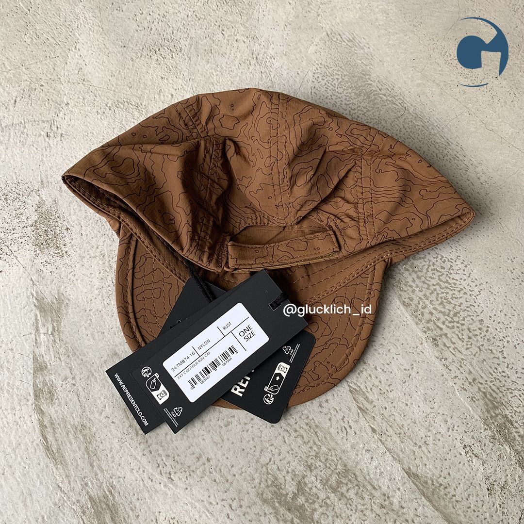 Other Represent 247, Contour Run Cap in Rust Size ONE SIZE - 5 Thumbnail