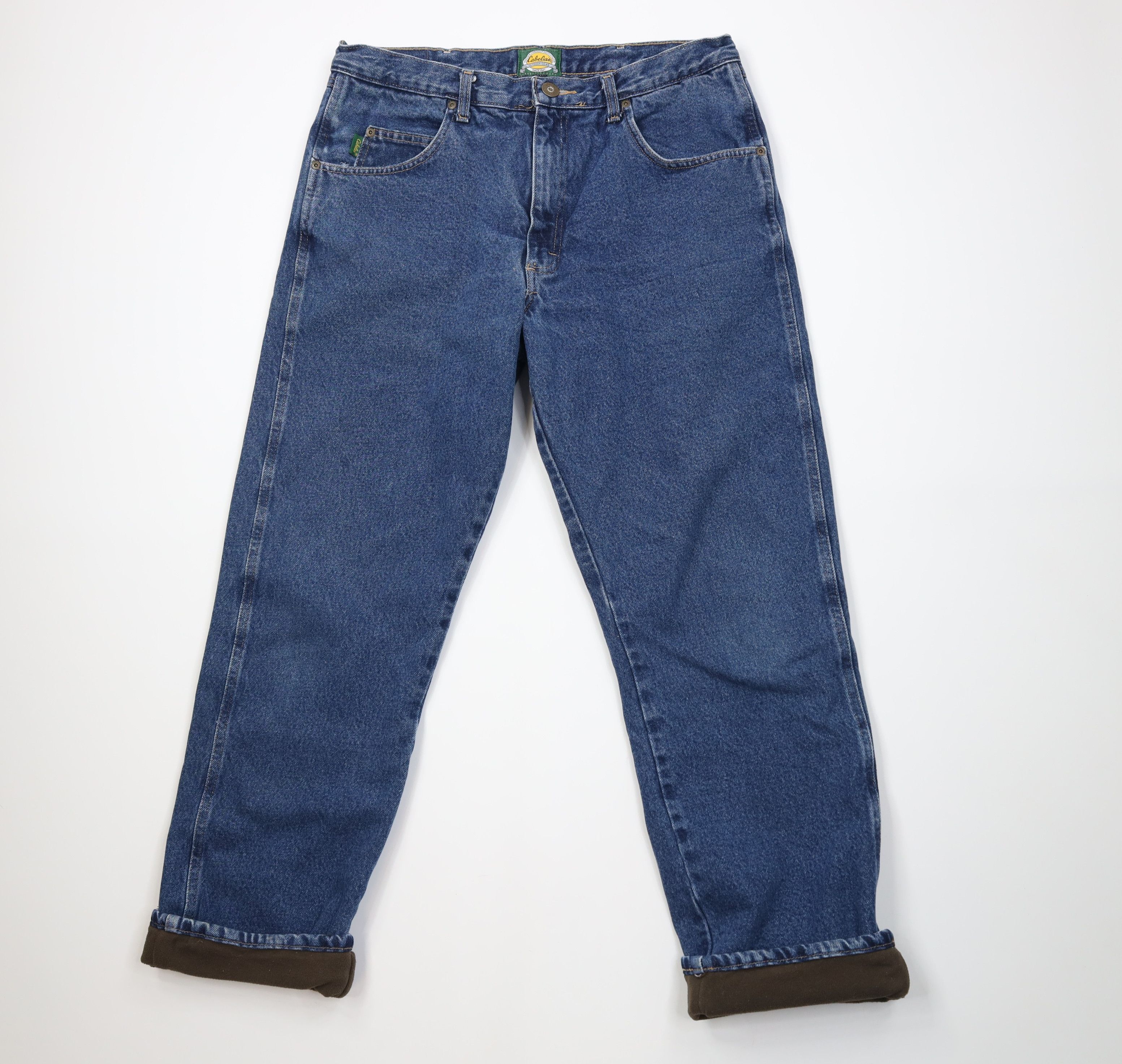 Cabelas Vintage Cabelas Lined Wide Leg Denim Jeans Blue Cotton Size US 36 / EU 52 - 1 Thumbnail