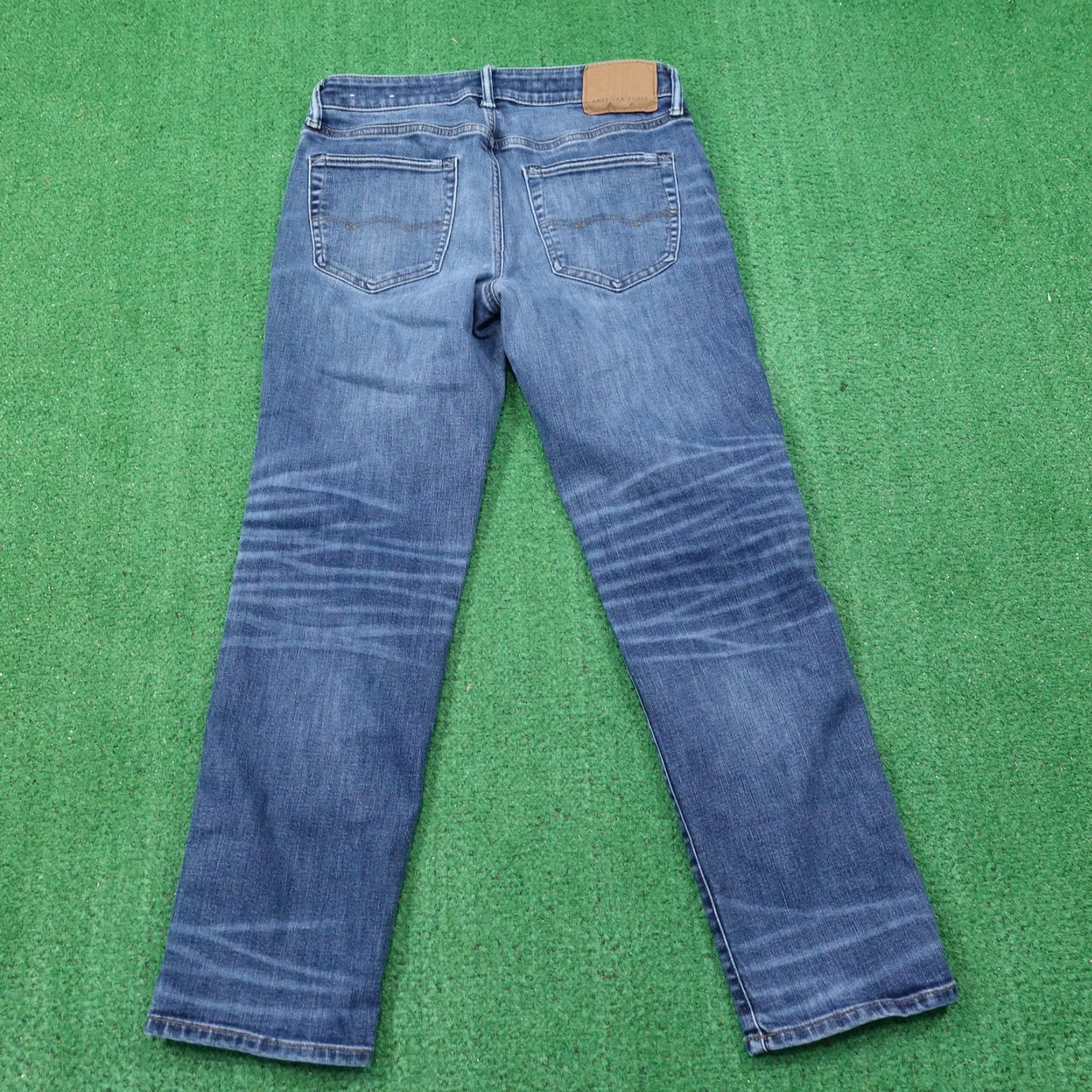 American Eagle Outfitters Vintage American Eagle Airflex+ Straight Fit Denim Jeans Men 30x30 Blue Casual 2000s Size US 30 / EU 46 - 4 Thumbnail