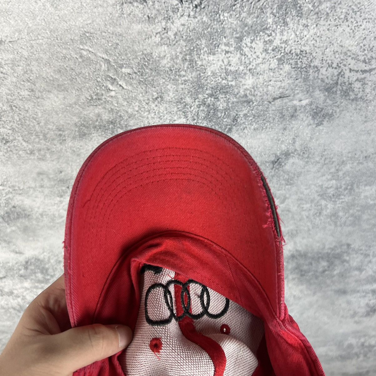 Audi Audi Vintage Cap Men's Red One Size Size ONE SIZE - 18 Thumbnail