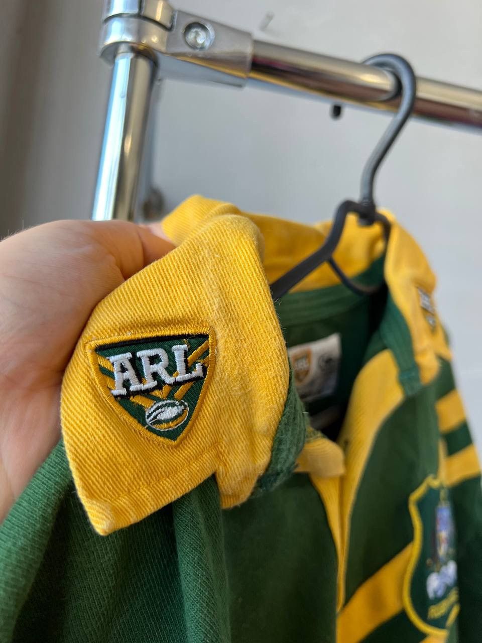 Vintage 2000 RARE AUSTRALIA TEAM RUGBY UNION CLASSIC SHIRT JERSEY Size US XXL / EU 58 / 5 - 8 Thumbnail
