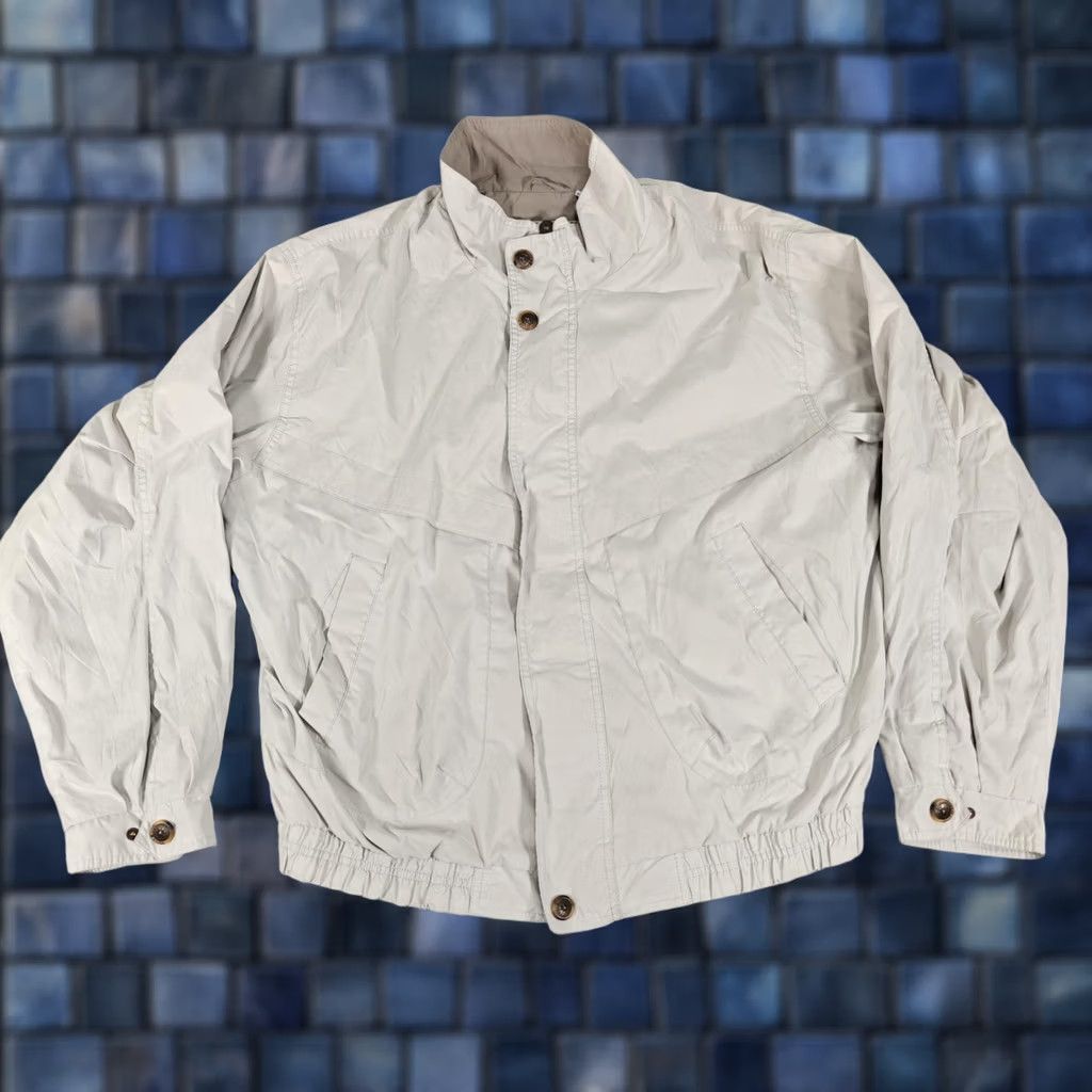 Members Only Members Only Jacket Mens Large Microfiber Full Zip Windbreaker Coat Pockets Beige Regular Size US L / EU 52-54 / 3 - 1 Thumbnail