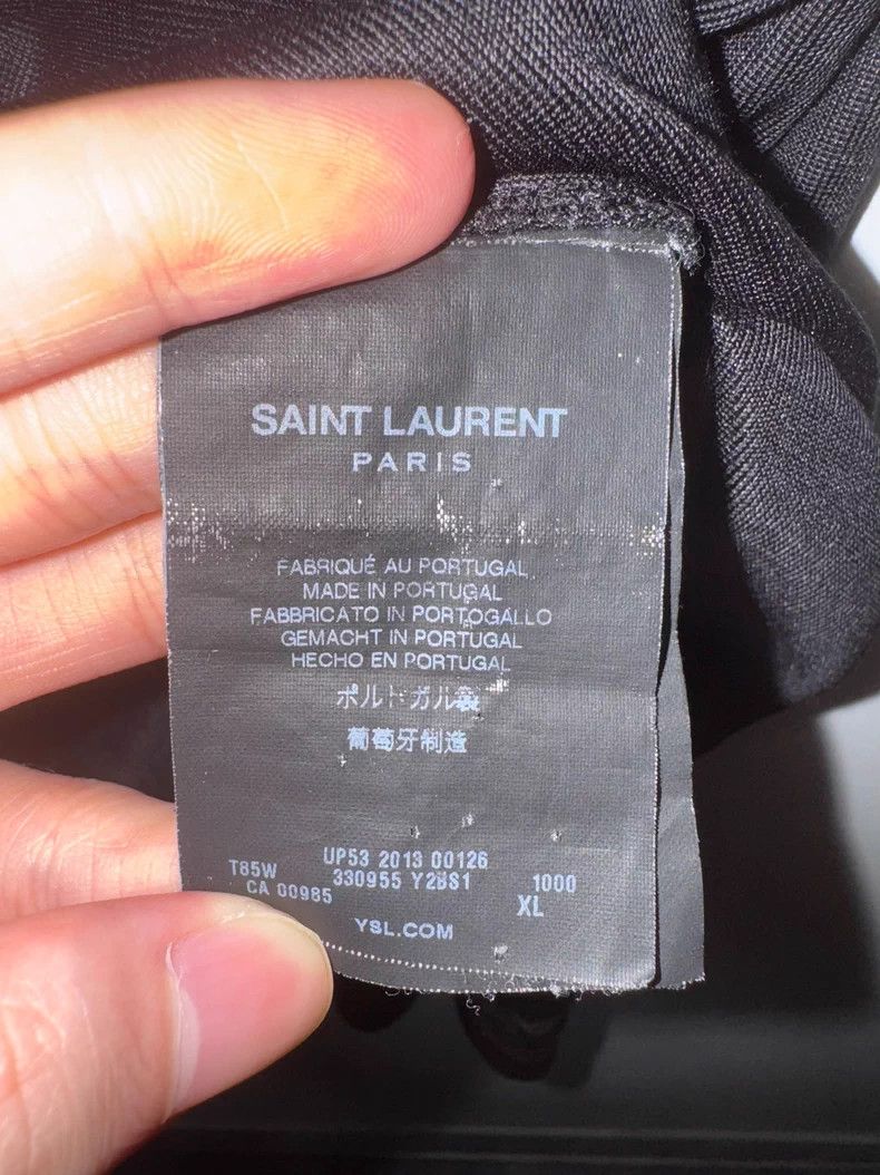Saint Laurent Paris Saint Laurent Paris 13fw show style mulberry silk pocket tu Size US XL / EU 56 / 4 - 7 Thumbnail
