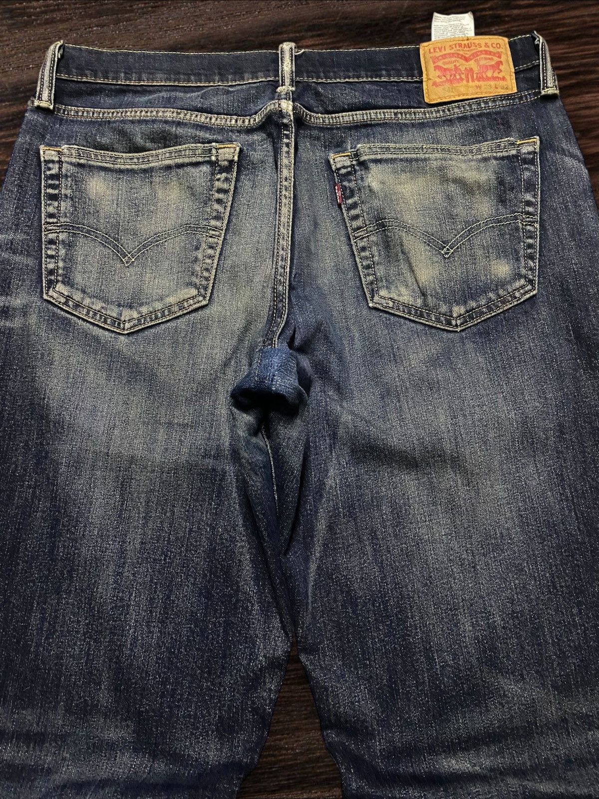 Levi's Vintage Levis 541 Mud Wash Distressed Slim Fit Jeans Size US 34 / EU 50 - 4 Thumbnail