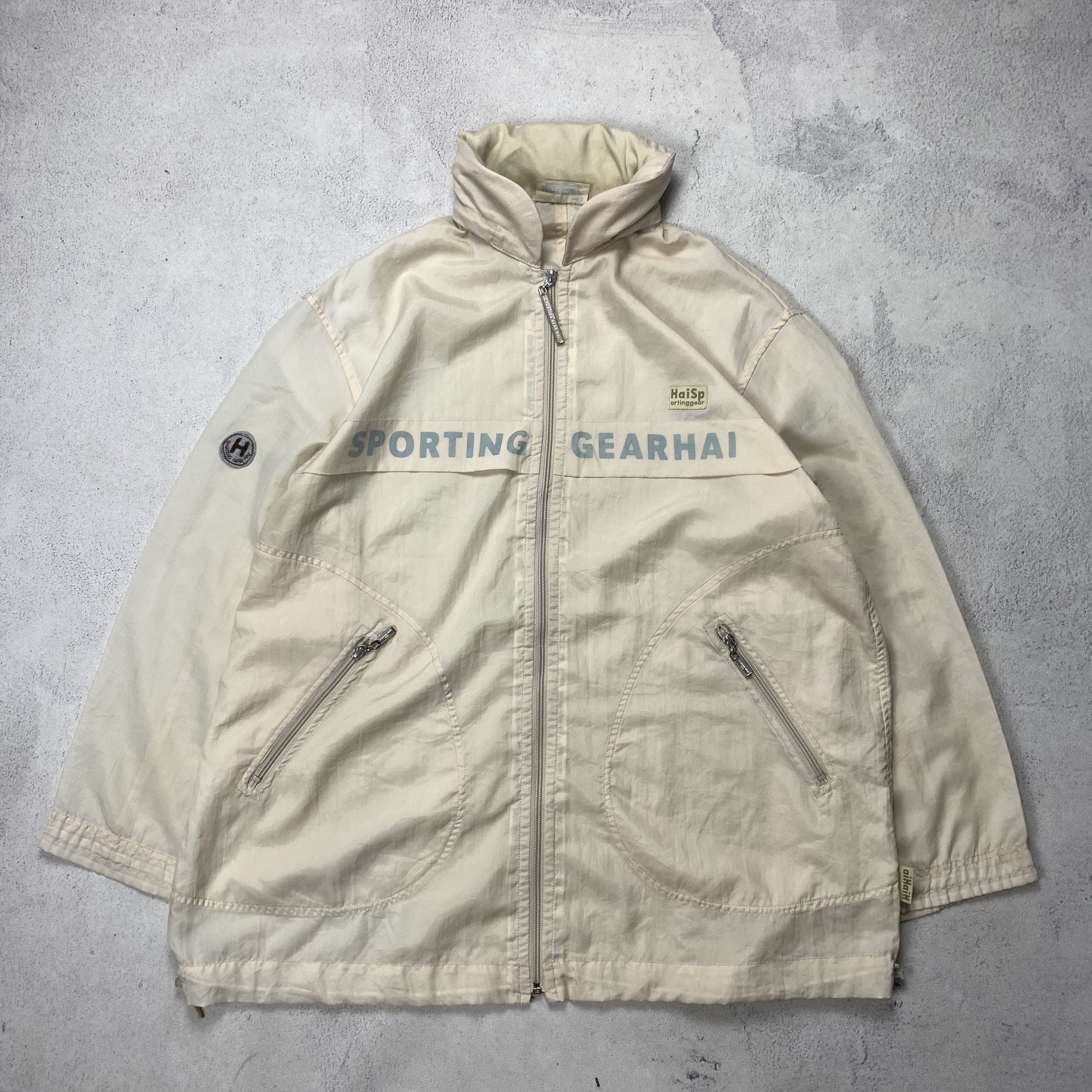 Vintage 90s Hai Sporting Gear Multi Flag Jacket Zip Up