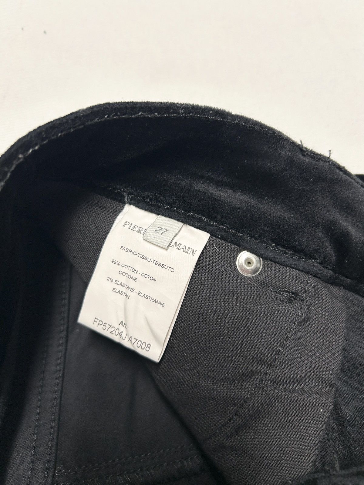 Balmain FW2011 Crushed Velvet Biker Pants Size US 27 - 7 Thumbnail