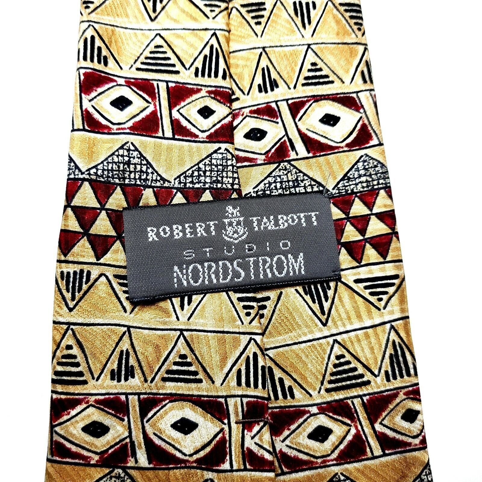 Robert Talbott Robert Talbott Studio Nordstrom Silk Tie Print Yellow Size ONE SIZE - 3 Thumbnail