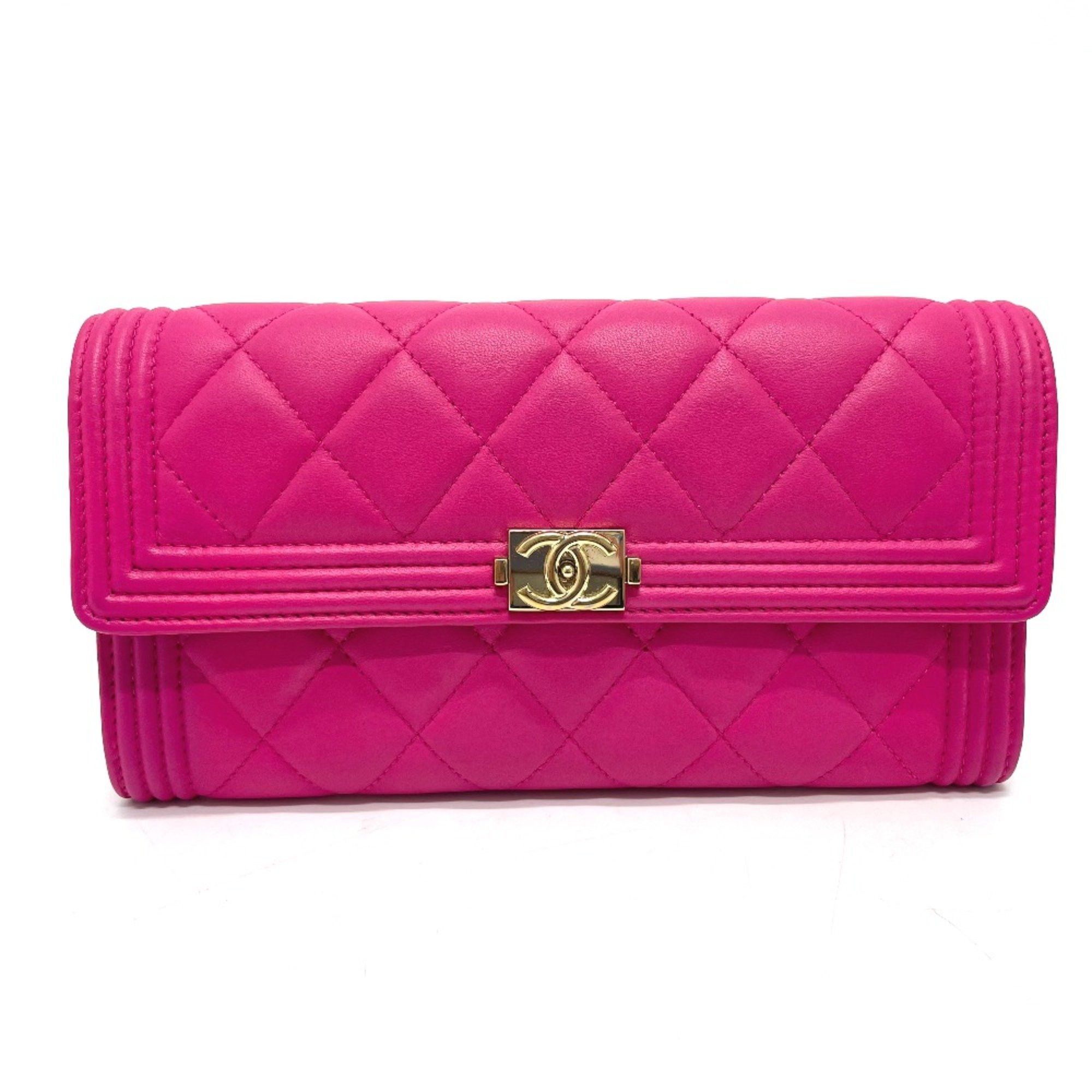 Chanel Chanel A80286 Matelasse Zip Around Long Wallet pink GoldHardware Size ONE SIZE - 1 Thumbnail