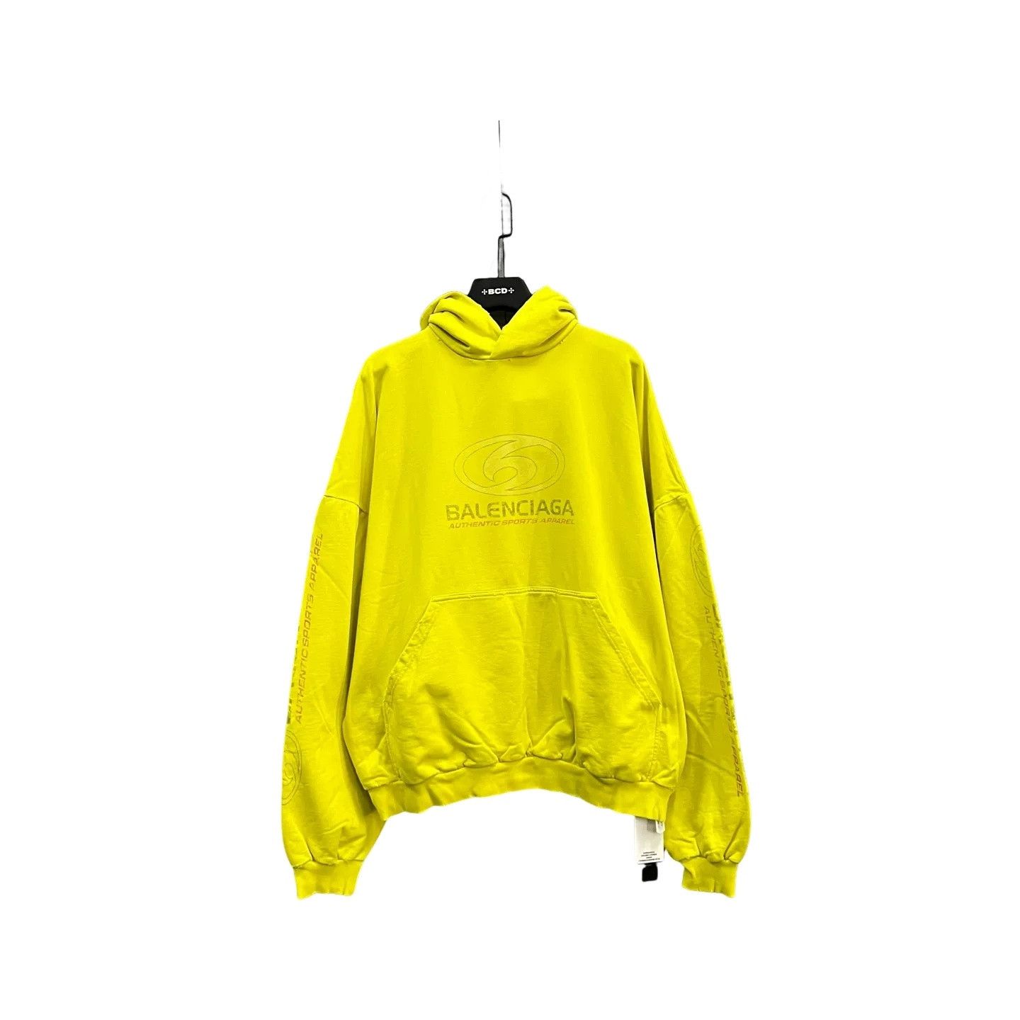 Balenciaga Balenciaga Yellow Sport Logo Hoodie Size 3 Size US L / EU 52-54 / 3 - 1 Thumbnail