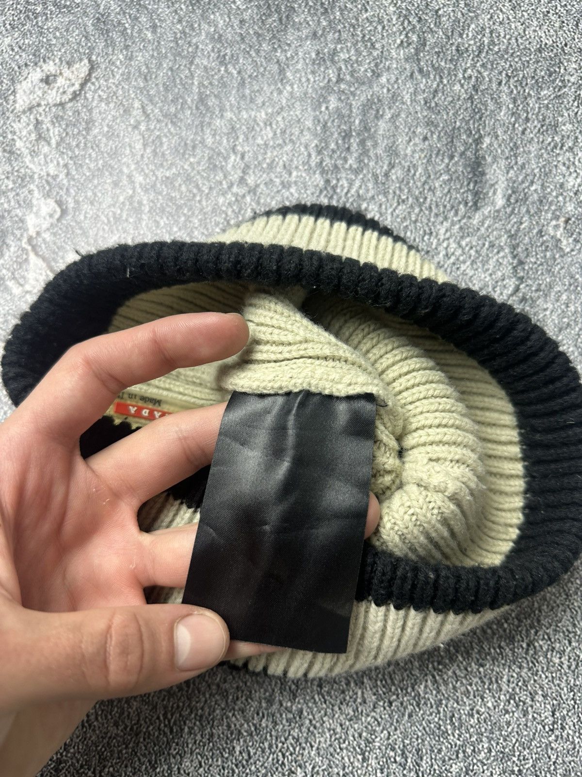 Prada Prada Red Tab Y2K Wool 00s Miu Miu Style Beanie Trapper Hat Size ONE SIZE - 8 Thumbnail
