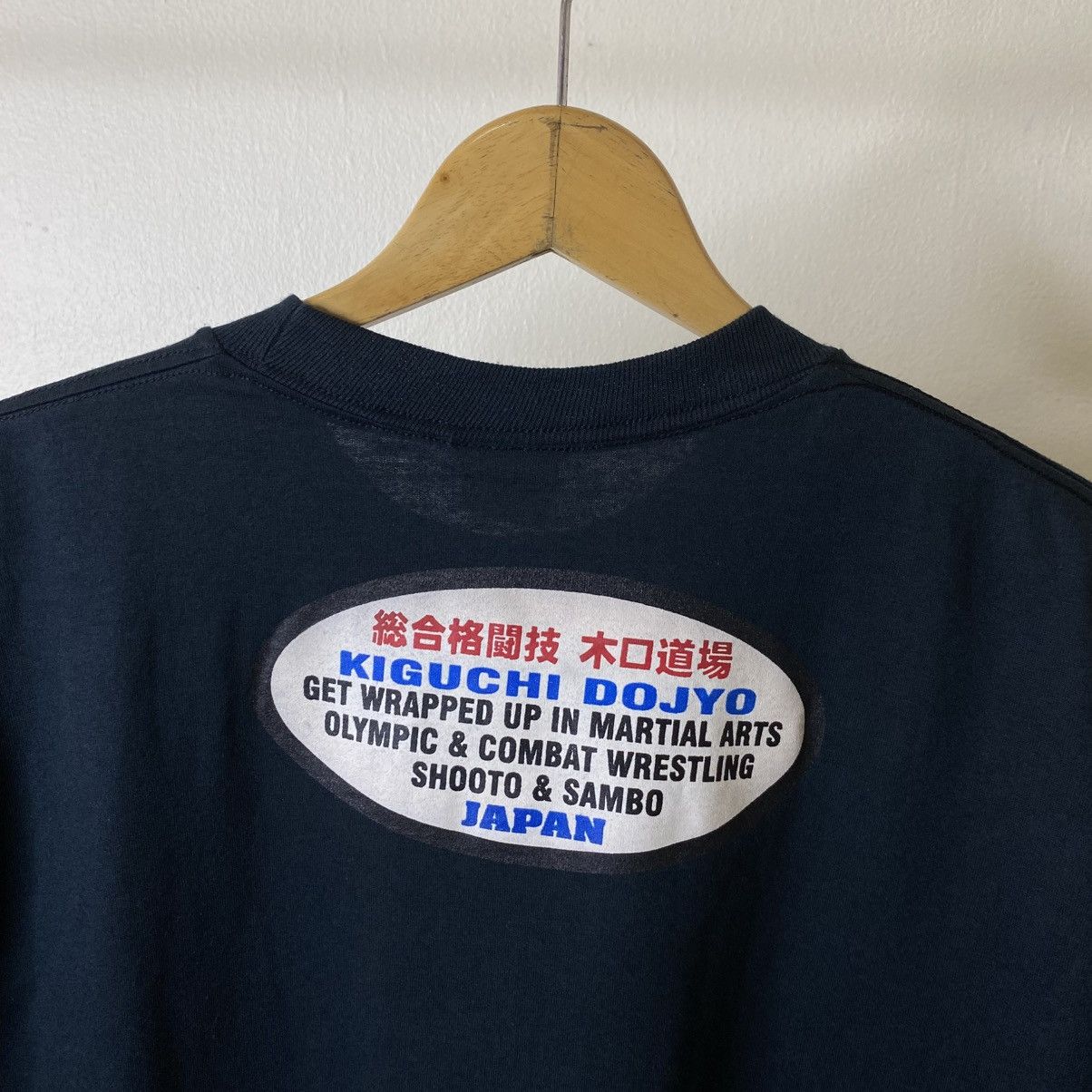 Vintage 1990s Noriaki Kiguchi Wrestling WWE T Shirt Size US L / EU 52-54 / 3 - 7 Thumbnail