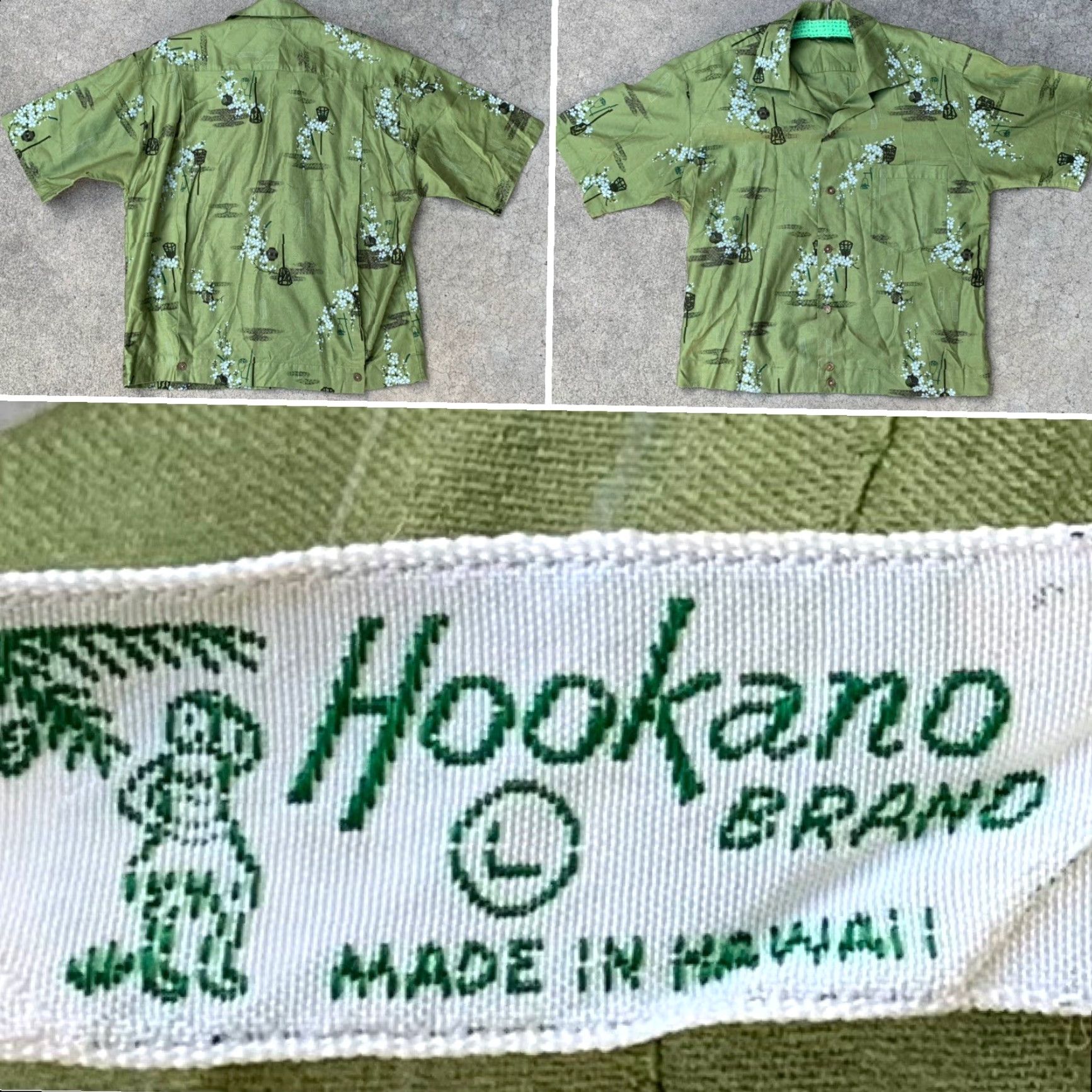J Brand VINTAGE Hookano Brand made in Hawaii shirt Hawaiian asian tiki aloha size L Size US L / EU 52-54 / 3 - 6 Thumbnail