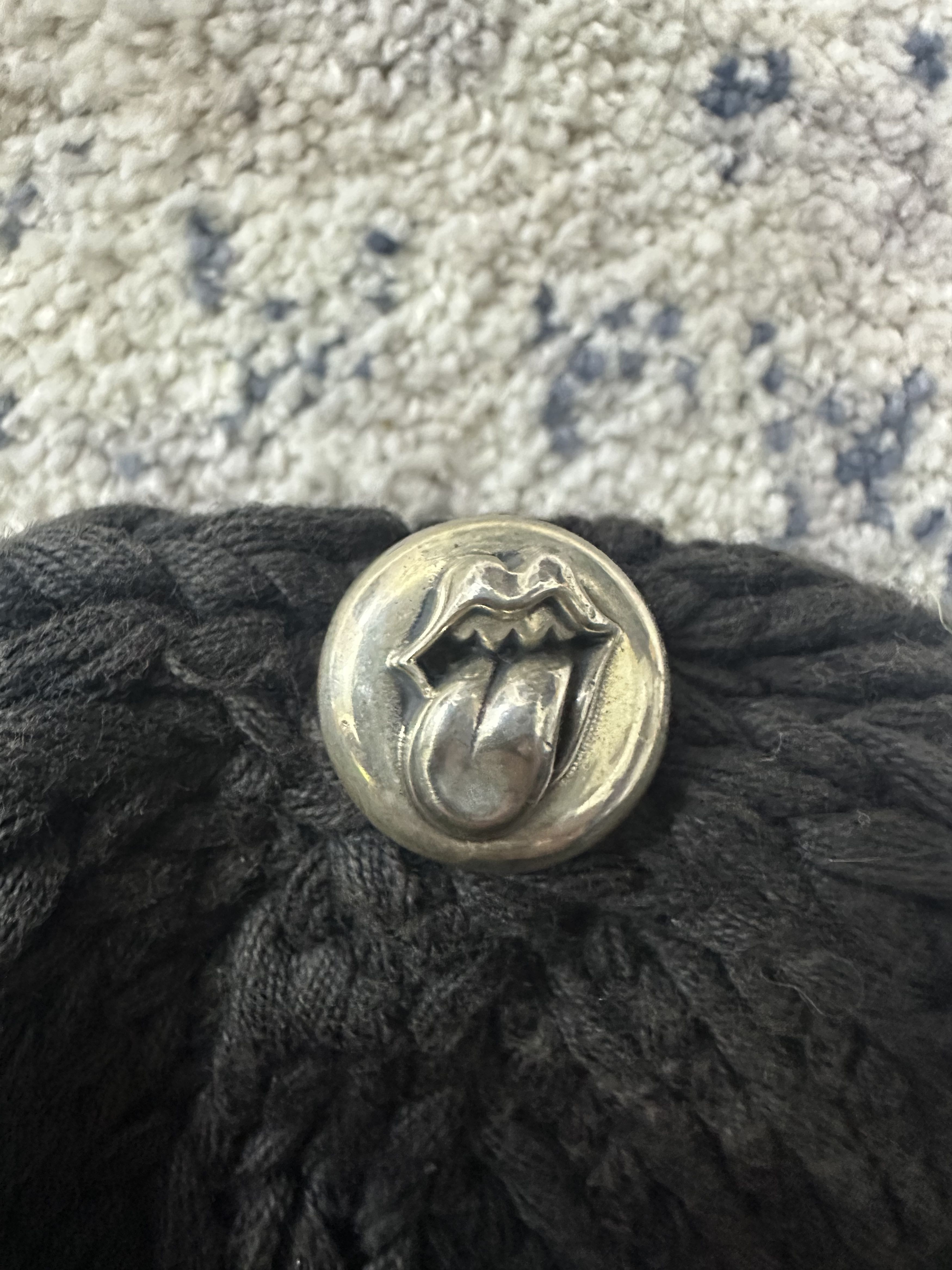 Chrome Hearts Chrome Hearts Rolling Stones Vintage Knit Beanie Size ONE SIZE - 3 Thumbnail