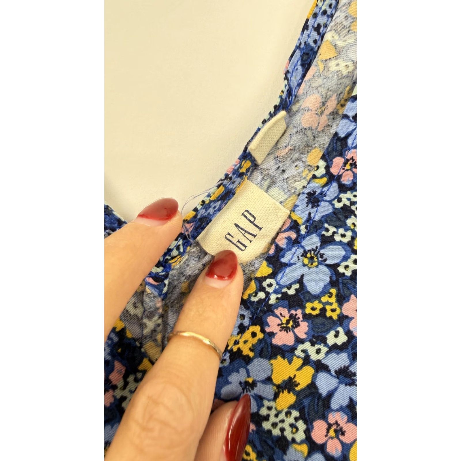 Gap Gap Dress Womens XS Blue Yellow Floral Sleeveless Crisscross Back Rayon Size XS / US 0-2 / IT 36-38 - 2 Thumbnail