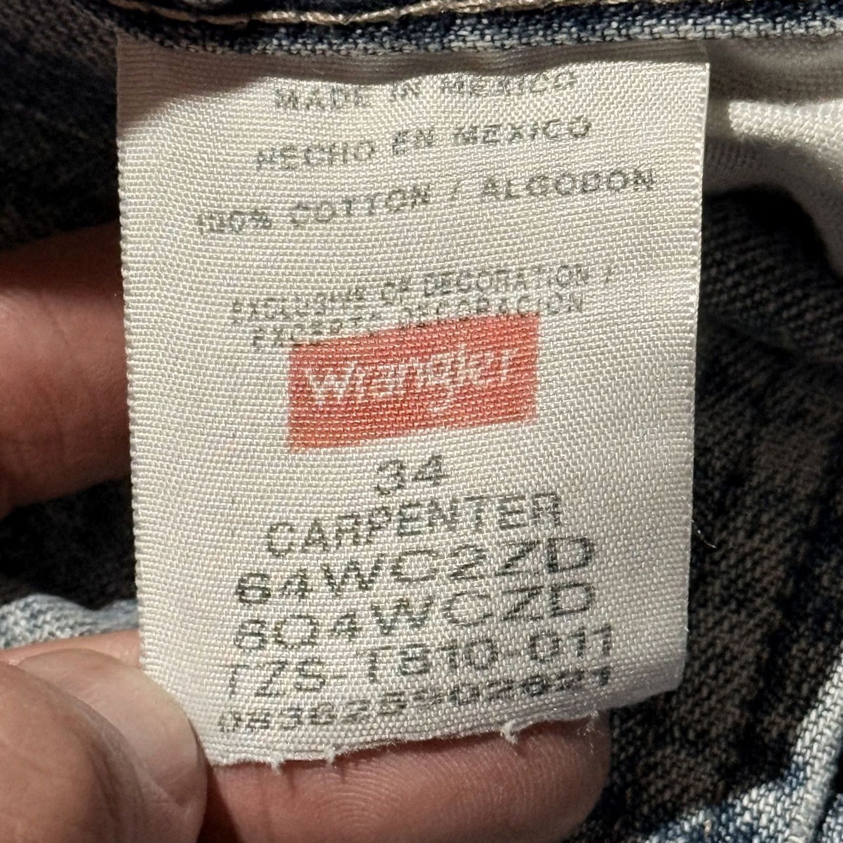 Wrangler VINTAGE Wrangler Carpenter Shorts Men Blue Denim Distressed Relaxed Fit 34 Bermuda 5-Pocket City 90s Mens Size US 34 / EU 50 - 6 Thumbnail