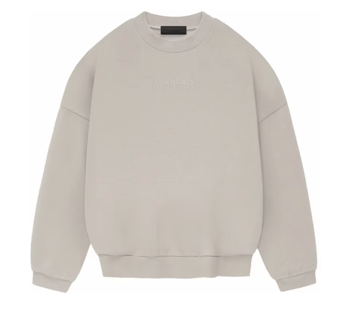 🔥Fear of God Essentials Crewneck Silver Cloud Sz (M)