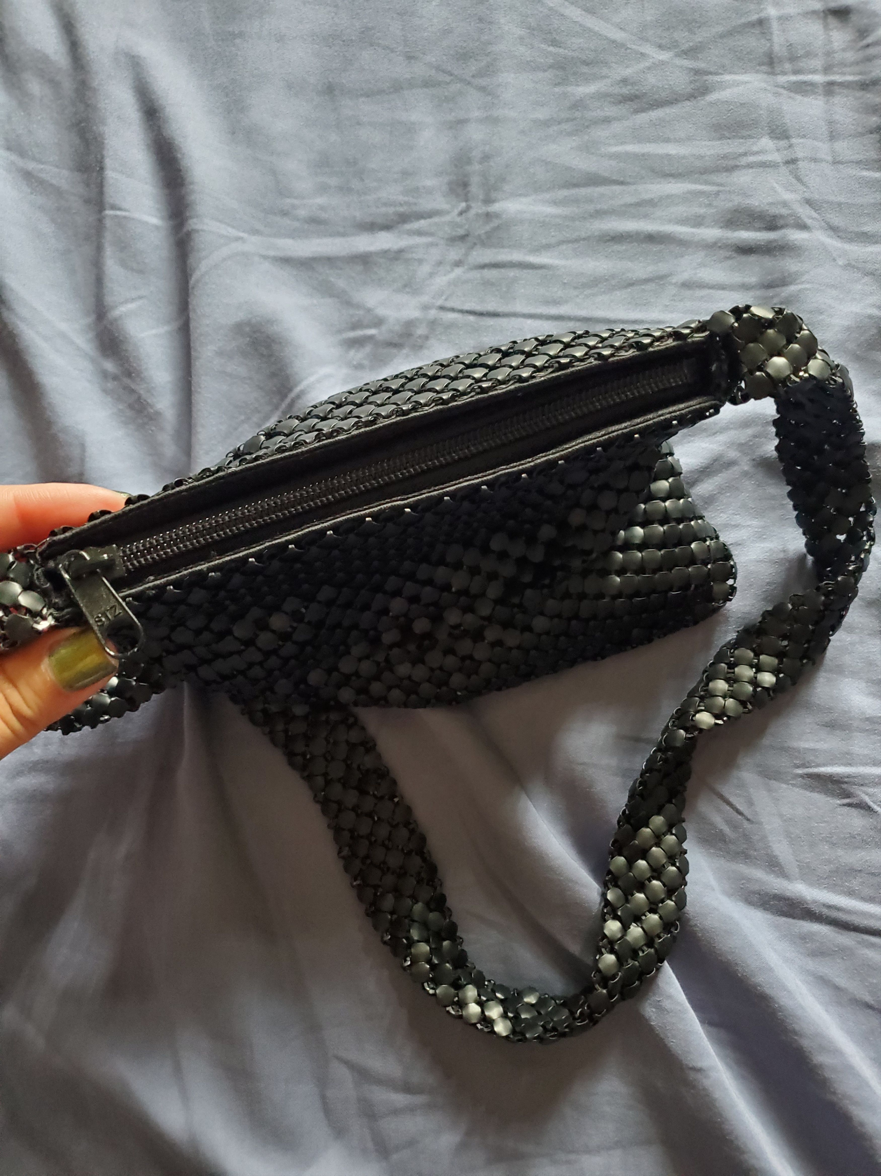 Vintage *NWOT* Unique + Vintage black metal mesh mini shoulder bag Size ONE SIZE - 3 Thumbnail