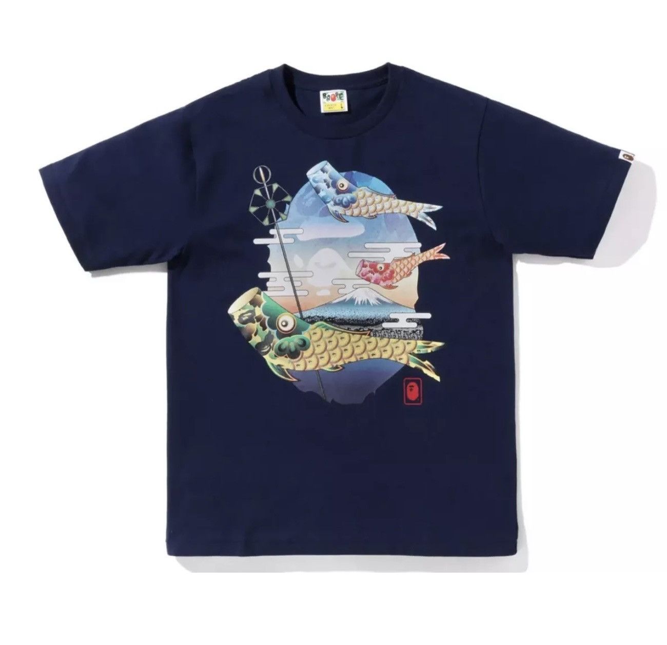 Bape A BATHING APE Koinoboti Carp Flags Tee Size M Size US M / EU 48-50 / 2 - 1 Thumbnail