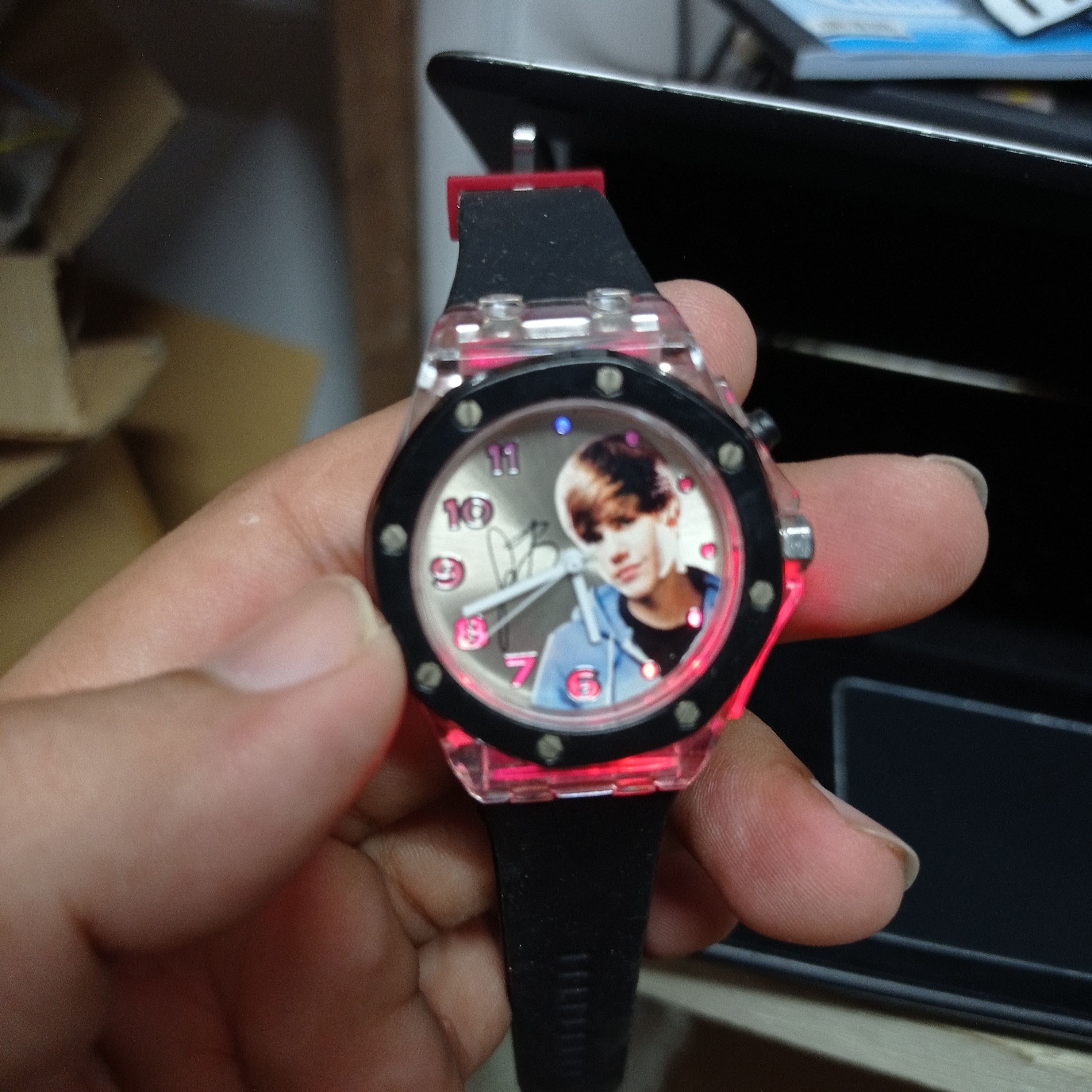 Justin Bieber Special Design Justin Bieber Watch With multi colors Light Size ONE SIZE - 5 Thumbnail