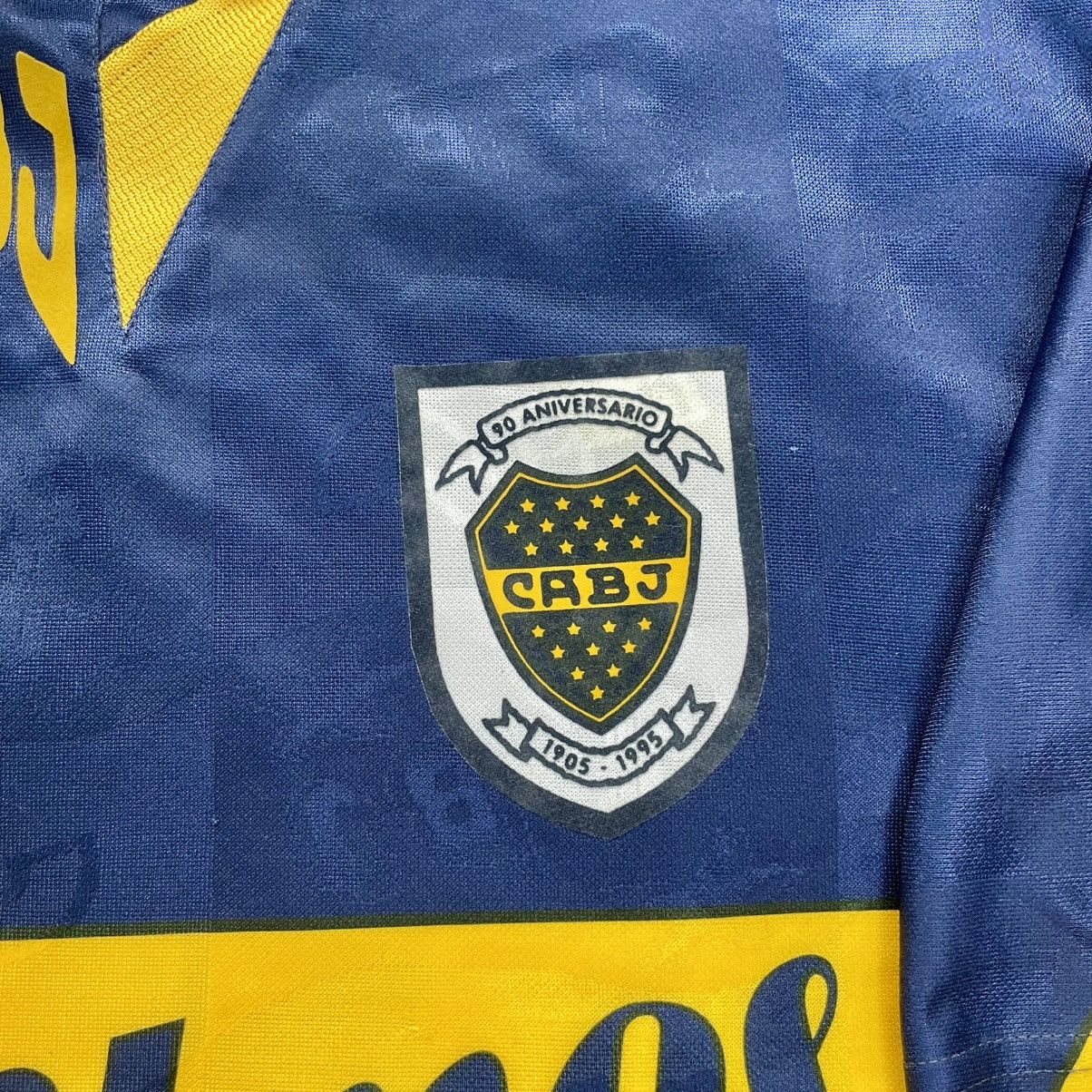 Vintage Boca Junior Home 1996 Maradona Soccer Jersey Vintage Size US L / EU 52-54 / 3 - 4 Thumbnail
