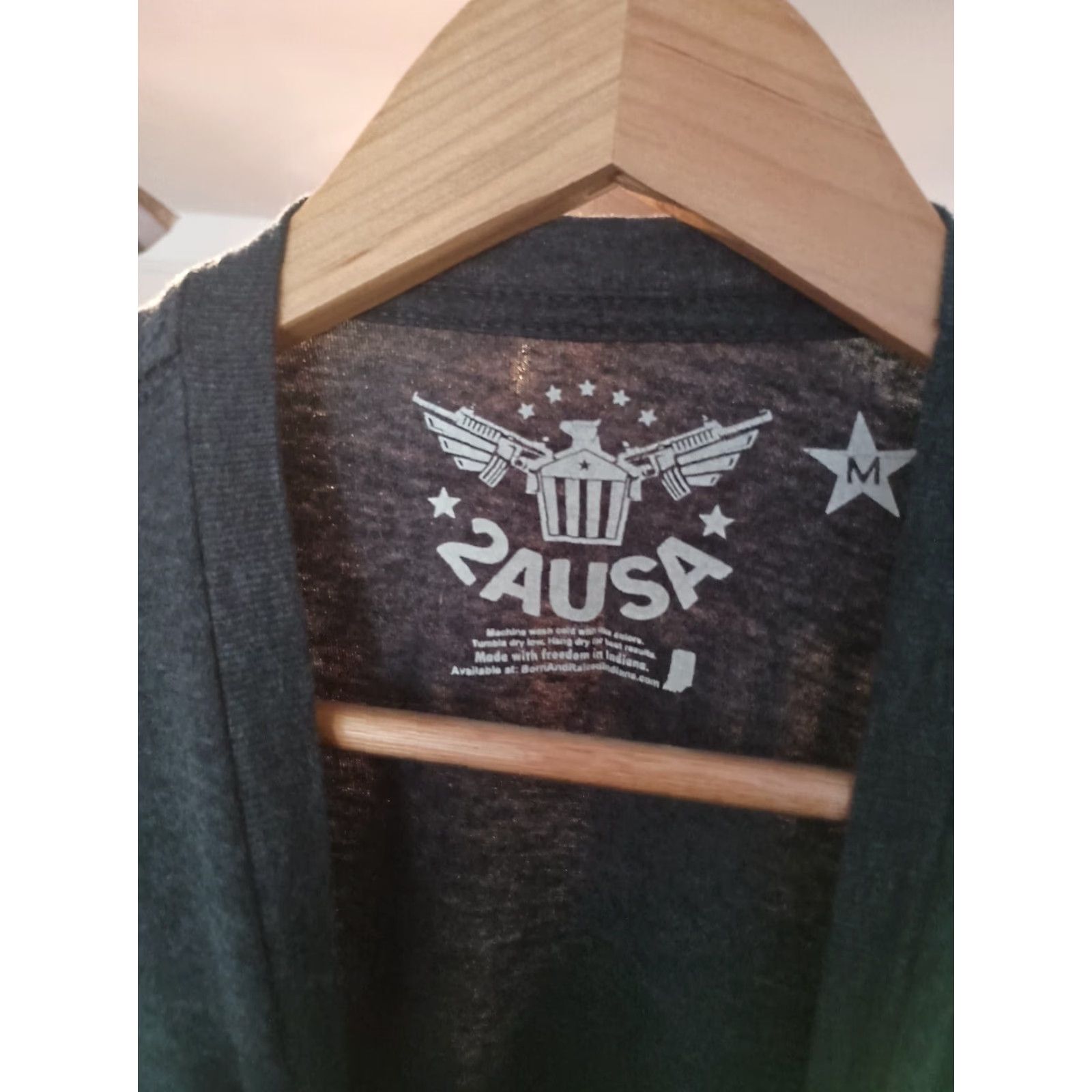 Vintage VINTAGE USA American Flag T-shirt Made In USA Size M Gray Mens T-Shirt USA 90s/Patriotic Size US M / EU 48-50 / 2 - 2 Thumbnail