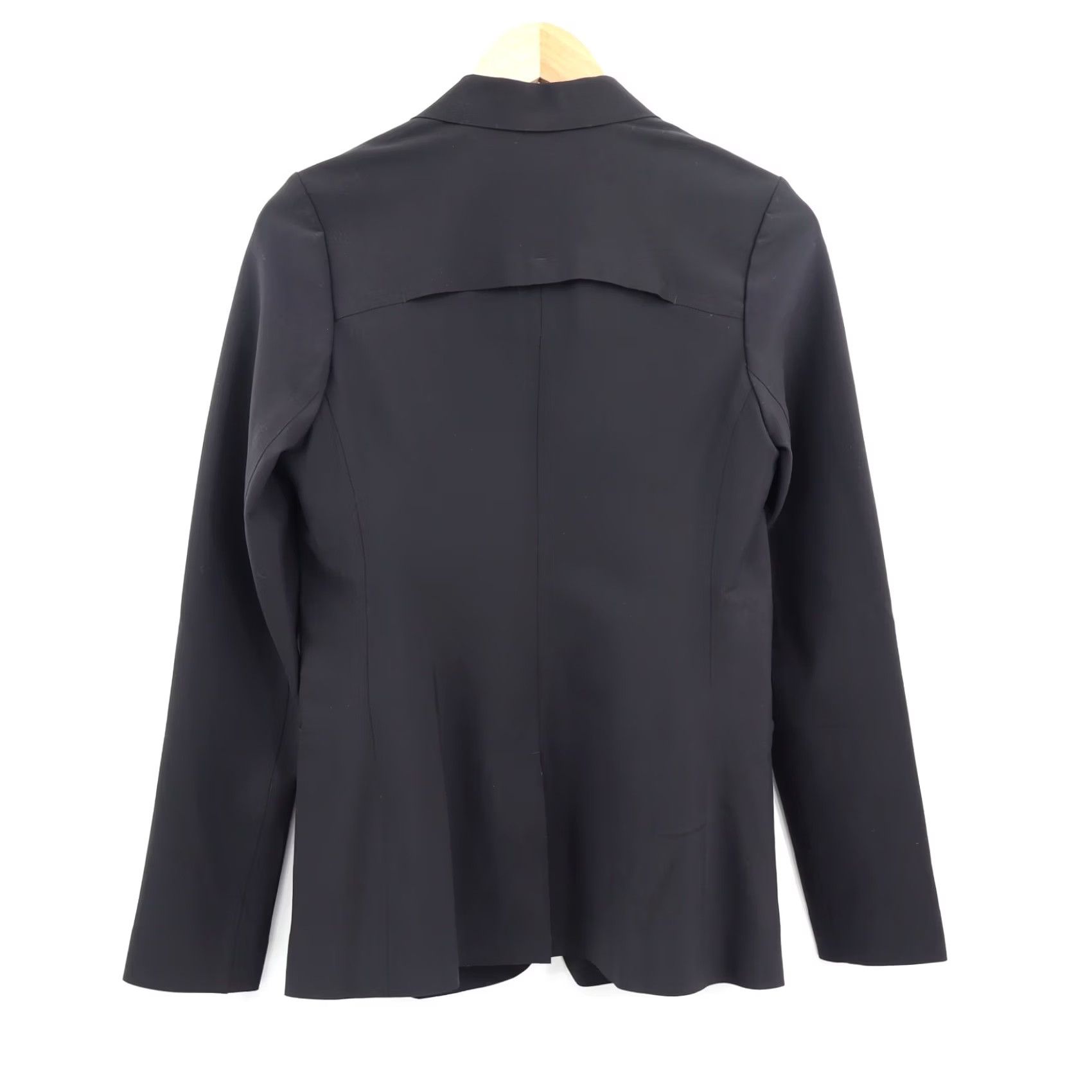 Athleta Athleta Blazer Shirt Womens 4 Black Nylon Lightweight Pockets Zip Snap Closure Long Sleeve Classic 90s Style Size S / US 4 / IT 40 - 2 Thumbnail
