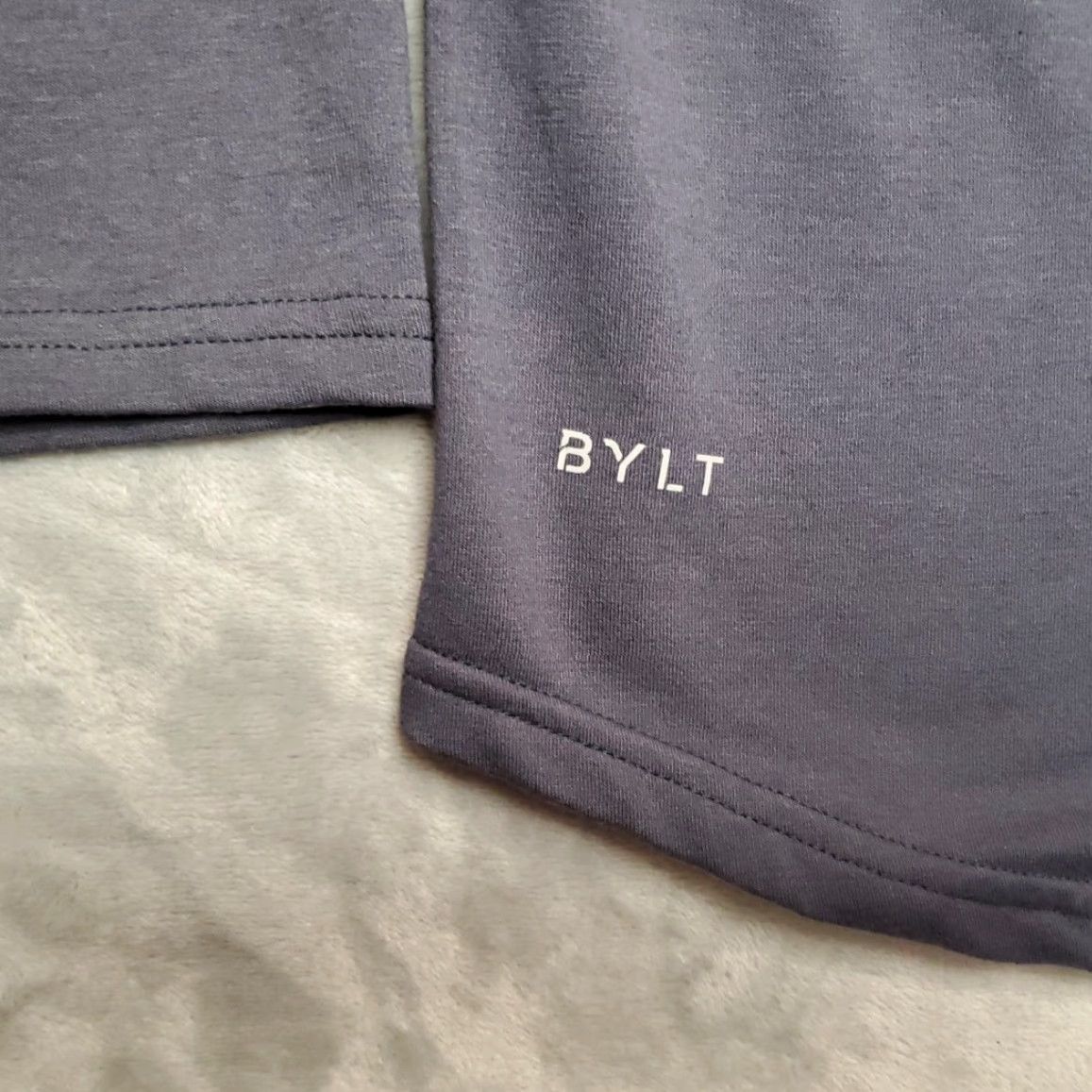 Vintage BYLT Shirt Mens XL Gray Long Sleeve Drop Cut Performance Stretch Athleisure Shirt Mens XL Gray Long Sleeve Performance Stretch BYLT Size US XL / EU 56 / 4 - 2 Thumbnail