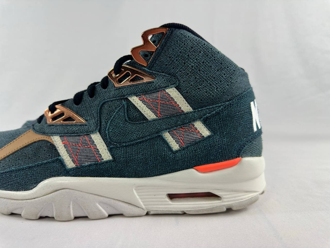 Nike Men’s Nike Air Trainer SC High PRM Drk Obsdn White Denim Size US 13 / EU 46 - 7 Thumbnail