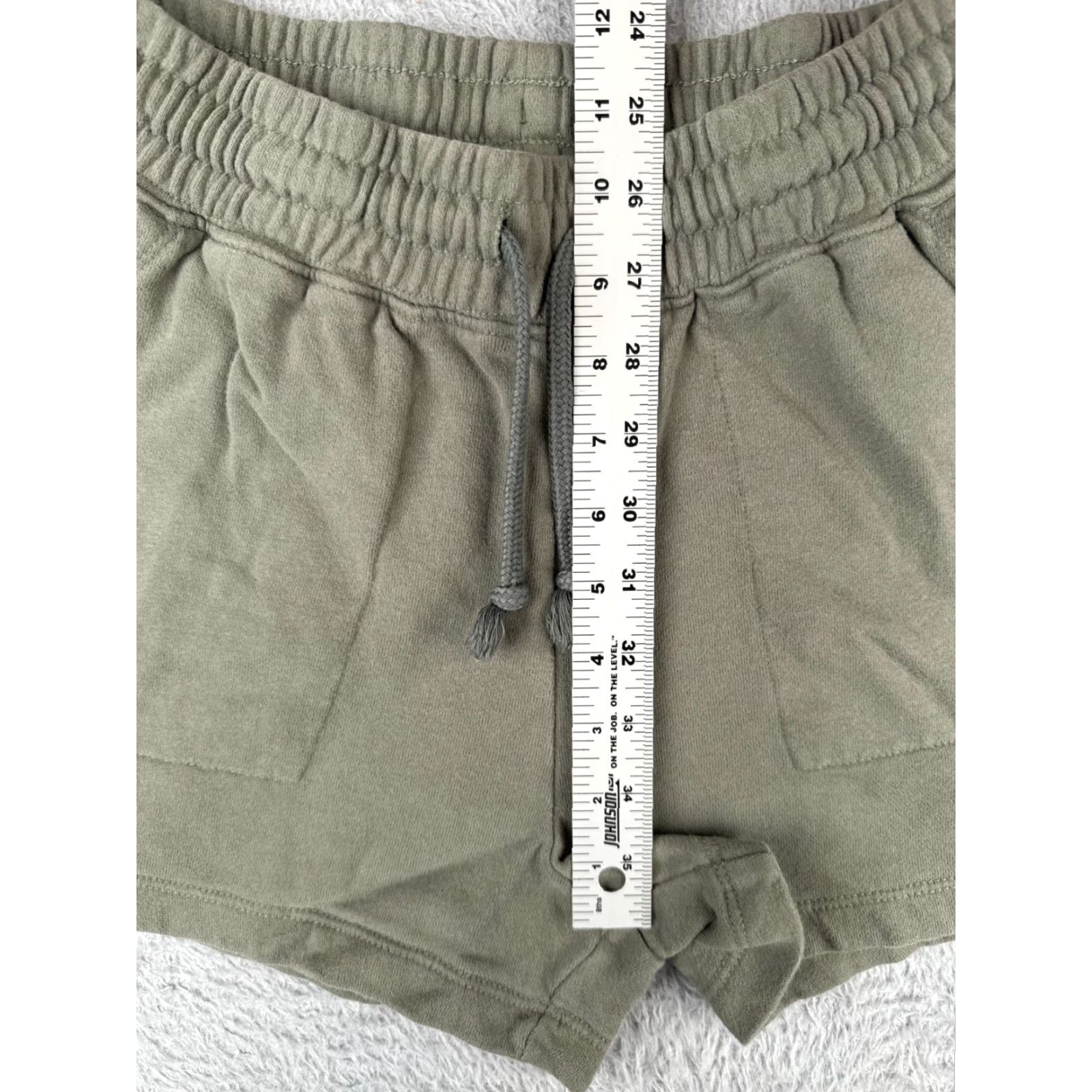 The North Face The North Face Shorts Women Small Green Cotton Blend Elastic Waist French Terry Womens Size 28" / US 6 / IT 42 - 7 Thumbnail