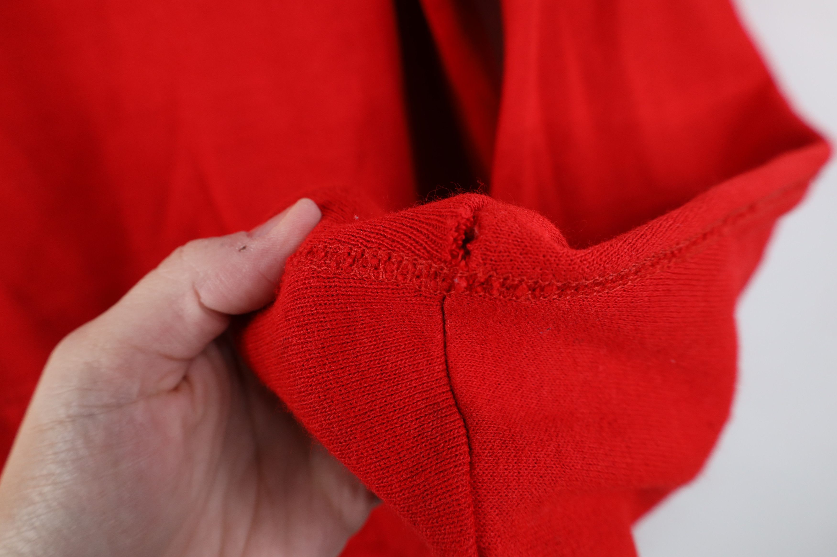 Vintage Vintage 70s Streetwear Faded Blank Hoodie Sweatshirt Red USA Size US M / EU 48-50 / 2 - 11 Thumbnail