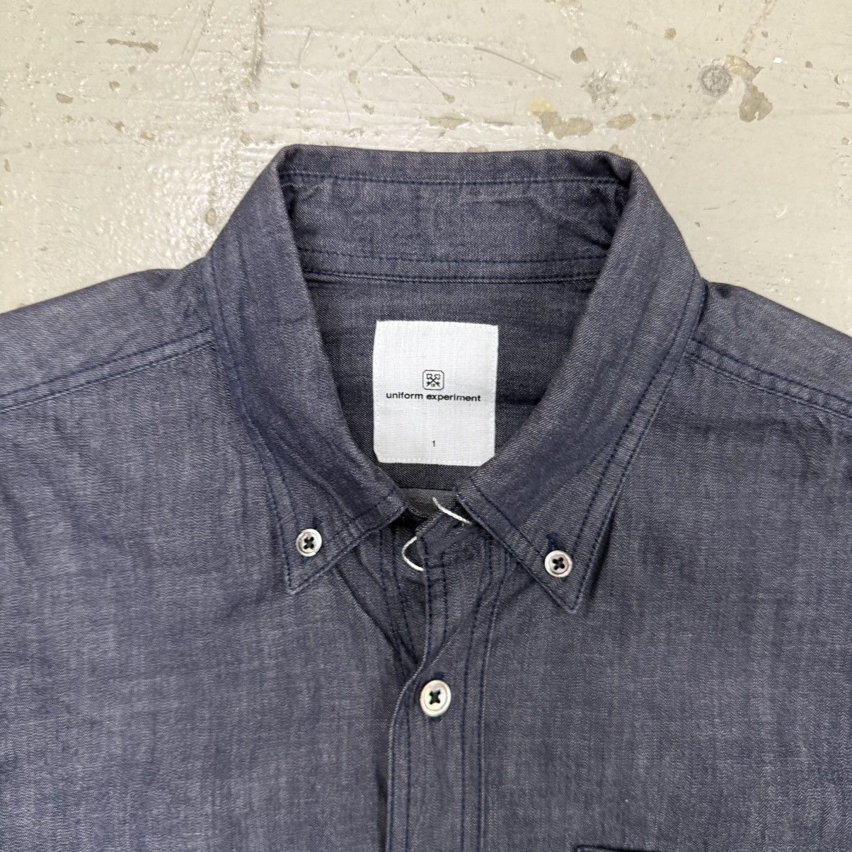 uniform experiment Uniform Experiment Raw Denim Button Up Shirt Size US S / EU 44-46 / 1 - 3 Thumbnail
