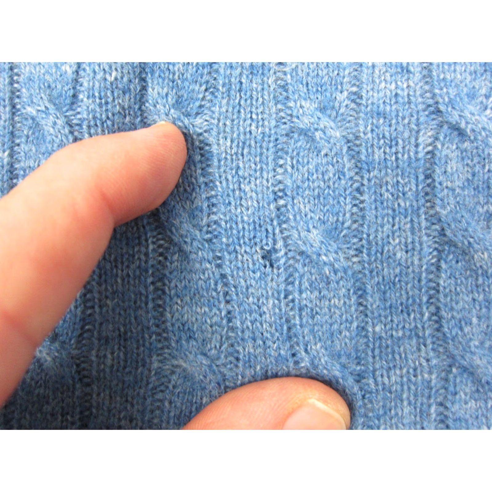 Vintage Kenar Sweater Womens Medium Blue 100% Cashmere Knit 2 Ply Vintage 90s Crew Neck Pullover Regular Knit Stylish Ladies - 90s Classic Cozy White? Size M / US 6-8 / IT 42-44 - 7 Thumbnail
