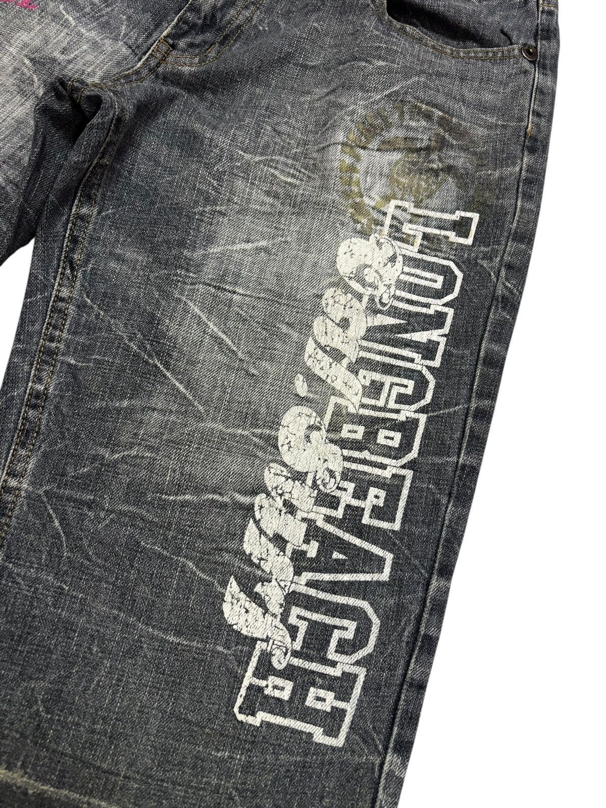 Japanese Brand Vtg Nylaus Japan Strike Faded Short Jeans Size US 30 / EU 46 - 3 Thumbnail