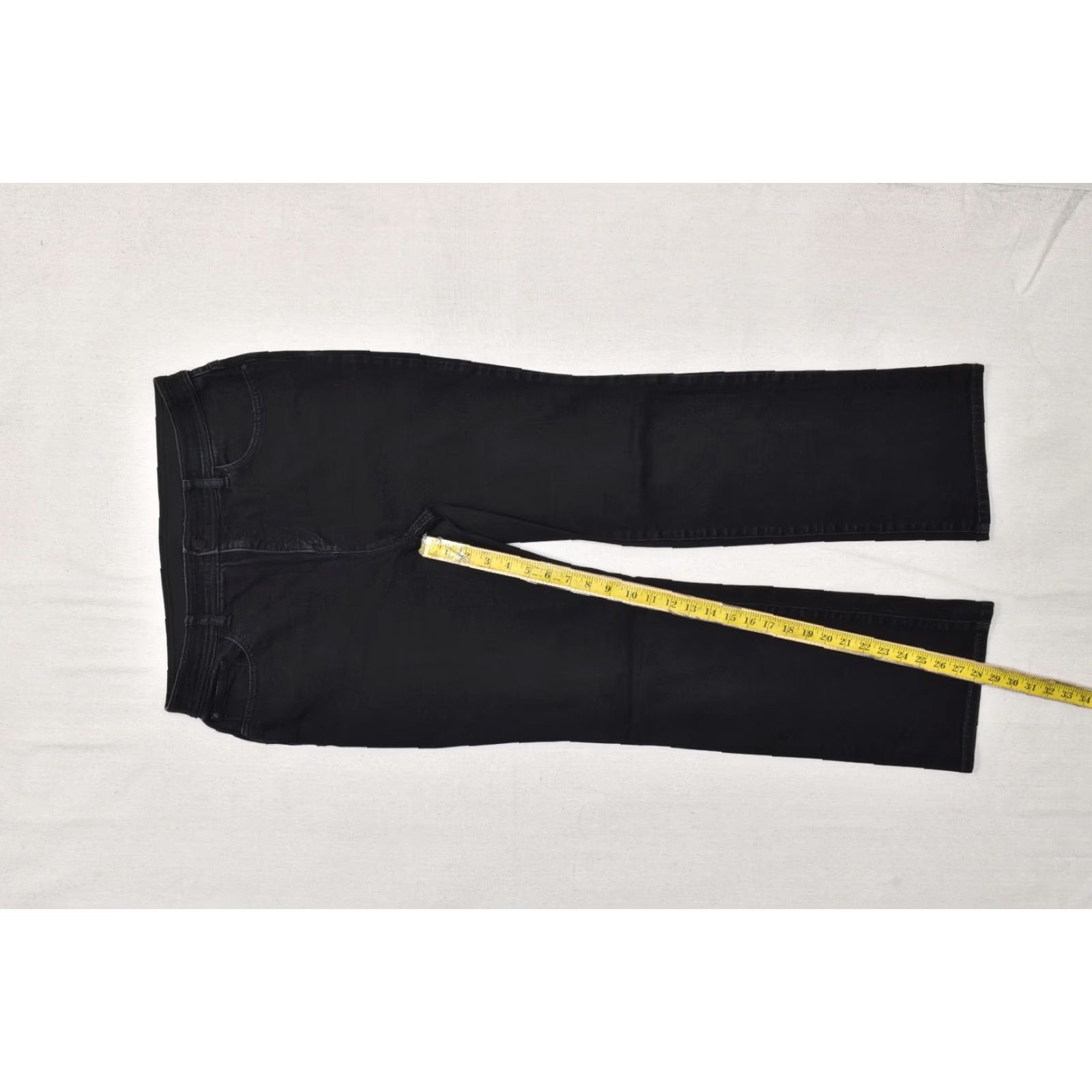 Vintage Chico's Fabulously Slimming Black Straight Leg Jeans Size 2 Short High Rise Stre Size 26" / US 2 / IT 38 - 3 Thumbnail