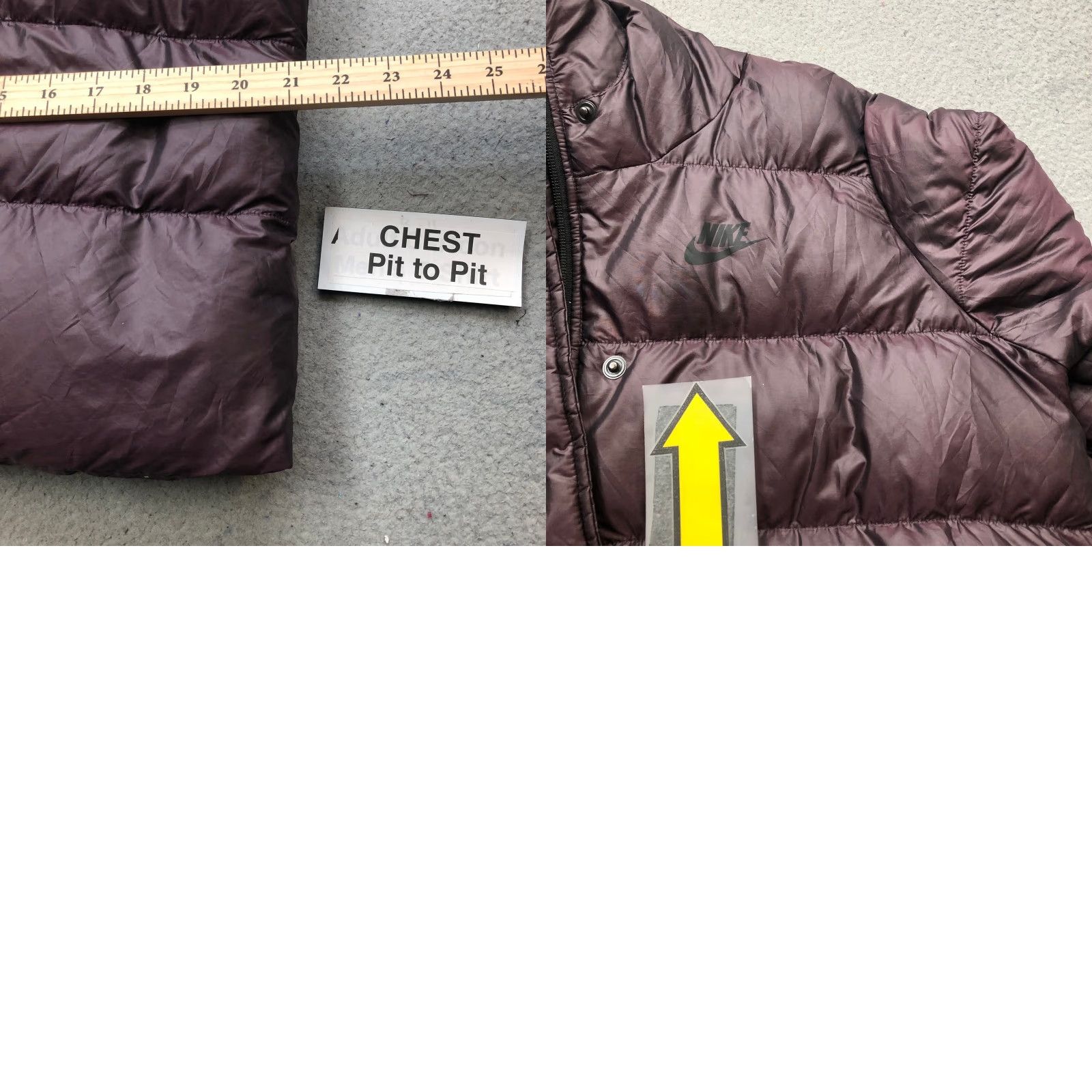 Nike Nike Sportswear Puffer Jacket Womens Large L Hooded Zip Purple Down Fill Swoosh Size L / US 10 / IT 46 - 9 Thumbnail