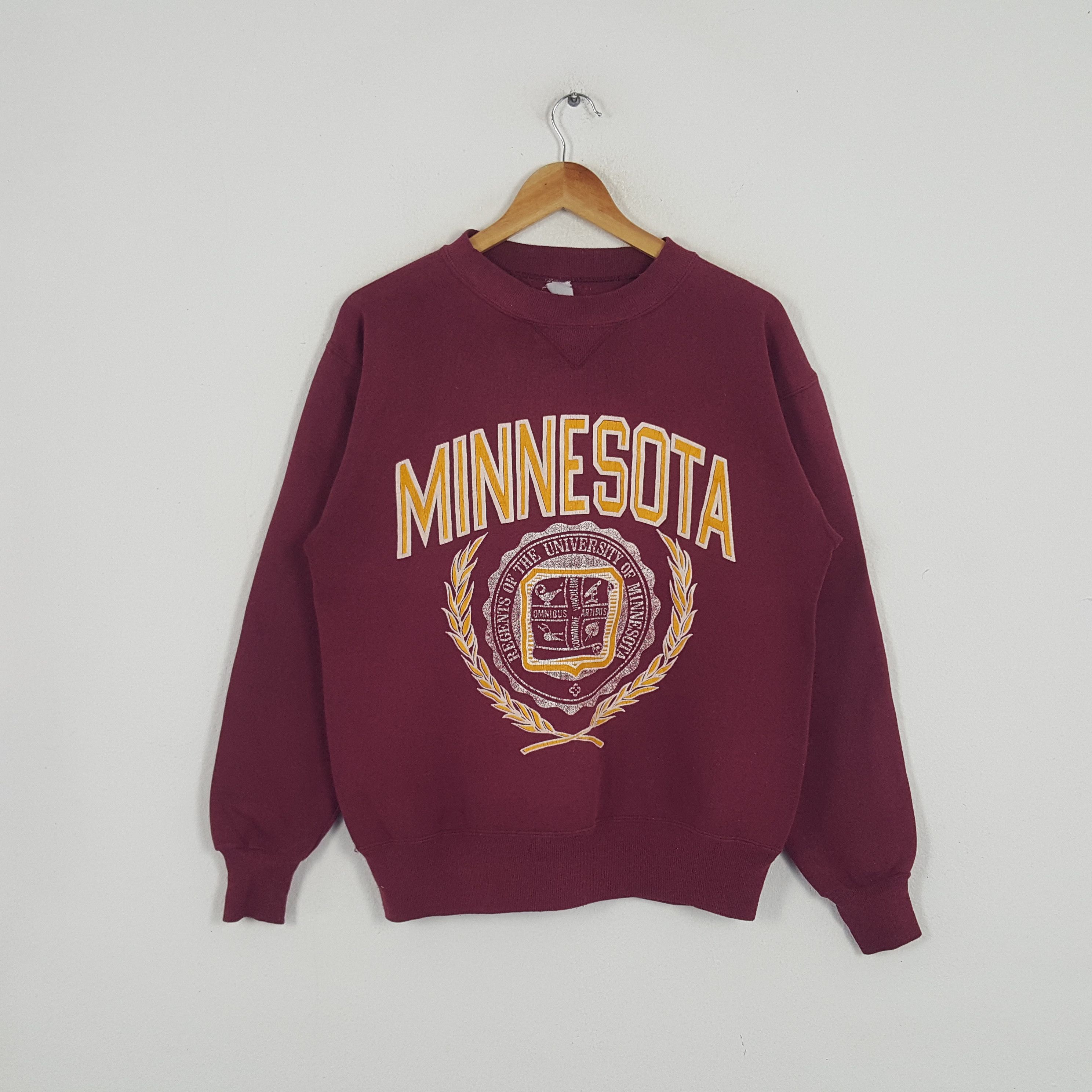 Vintage Vintage 90's University Of Minnesota American Sweatshirt Size US M / EU 48-50 / 2 - 1 Thumbnail