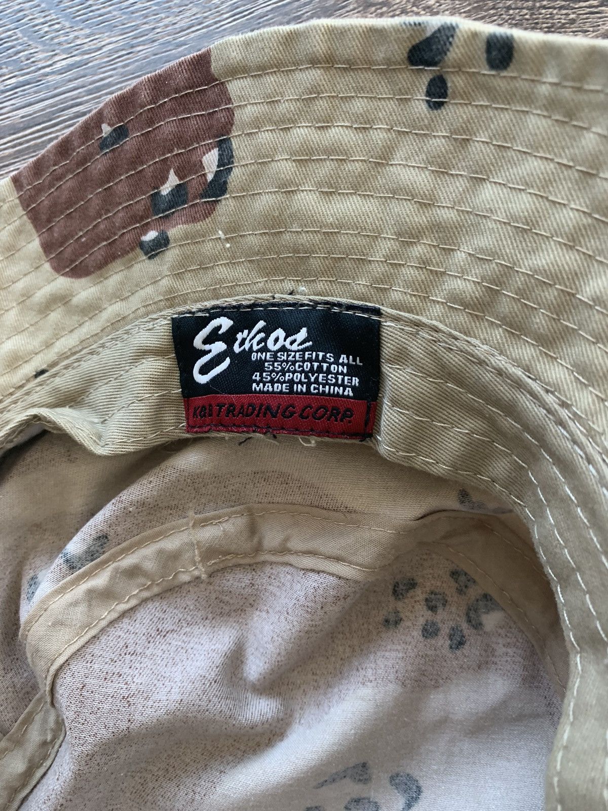 Vintage Desert Camo Army Bucket Hat Size ONE SIZE - 3 Thumbnail