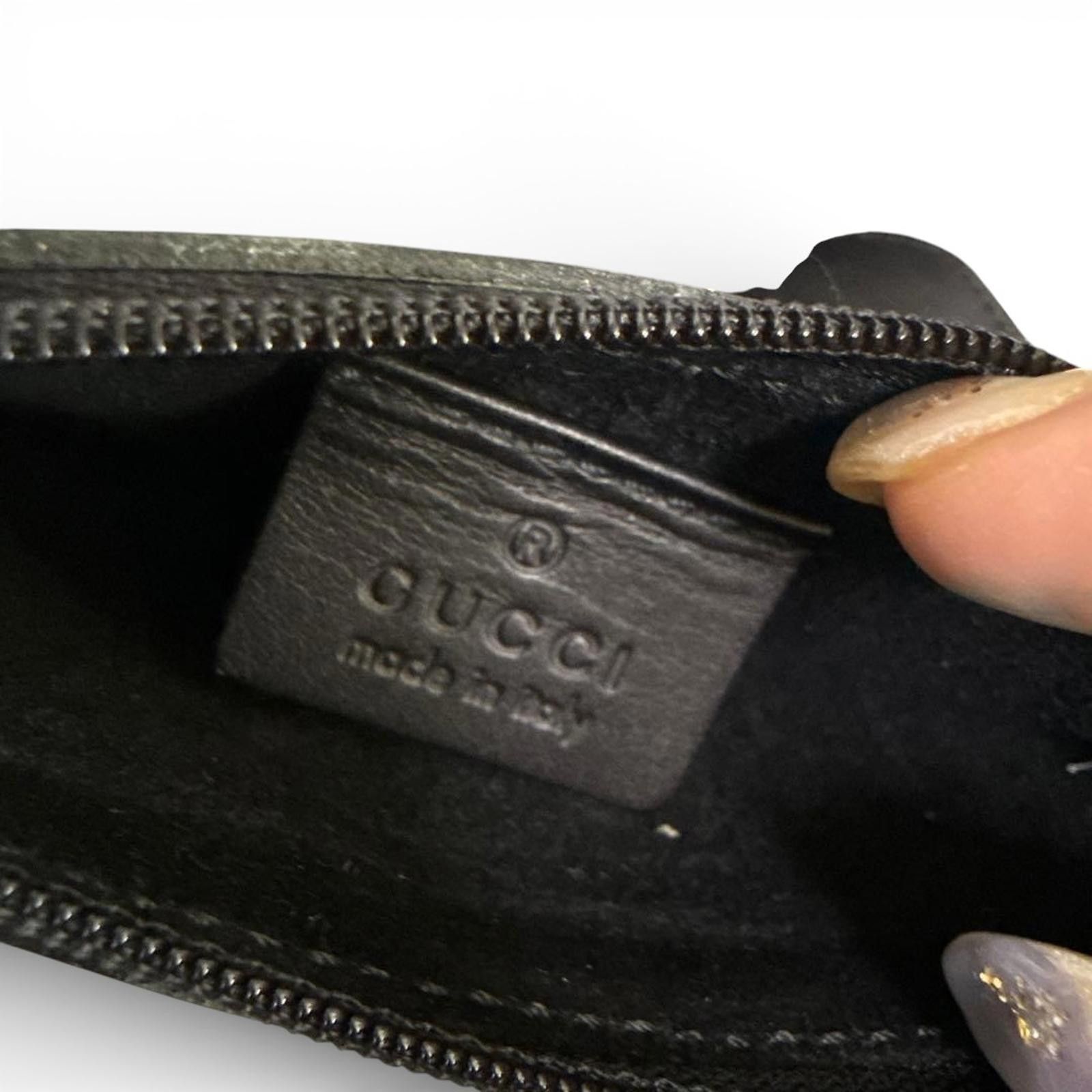 Gucci Gucci - Black Leather Tote Handbag with Removable Pouch Size ONE SIZE - 8 Thumbnail