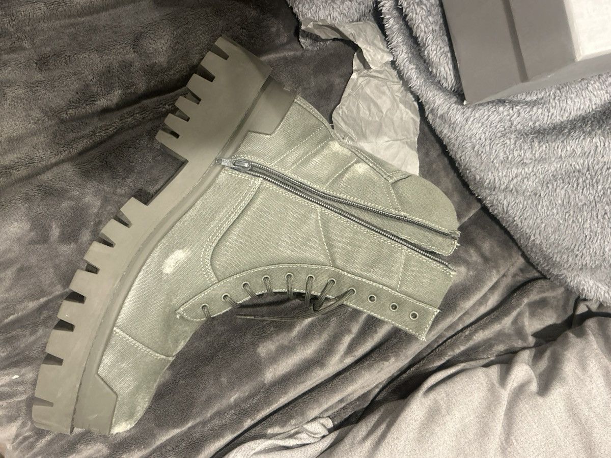 Balenciaga Balenciaga green strike boots canvas Size US 13 / EU 46 - 12 Thumbnail