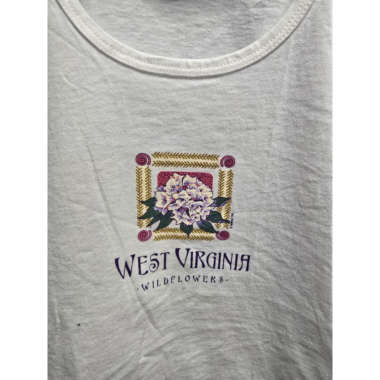 Vintage Vintage Womens West Virginia Shirt 90s Tee Top M USA Medium Size M / US 6-8 / IT 42-44 - 2 Thumbnail