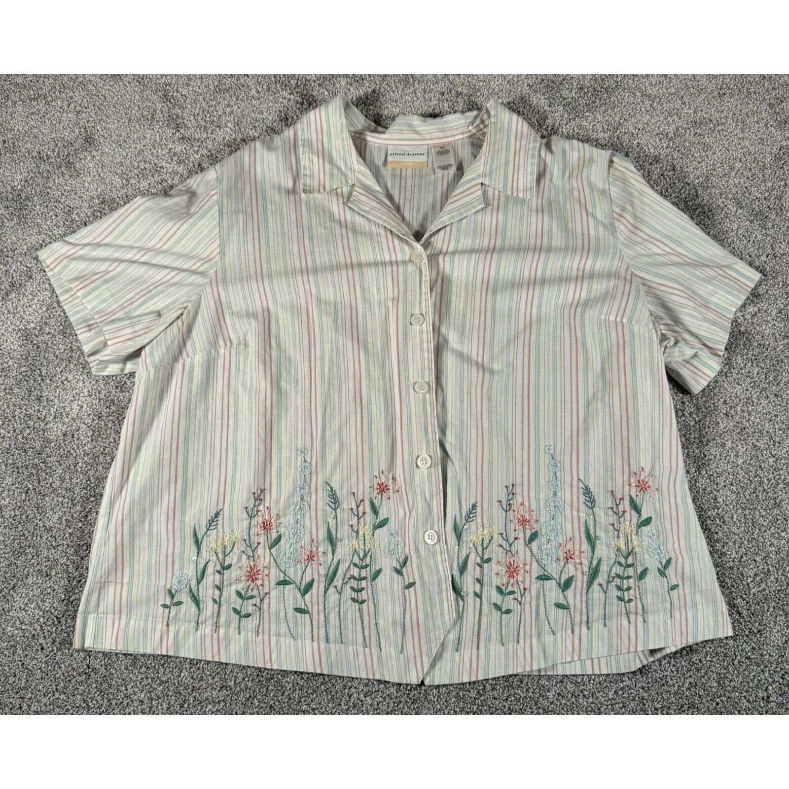 Other Alfred Dunner Top 22W Plus Cottagecore Embroidery 90s Y2K Size 3XL / US 20-22 - 1 Thumbnail