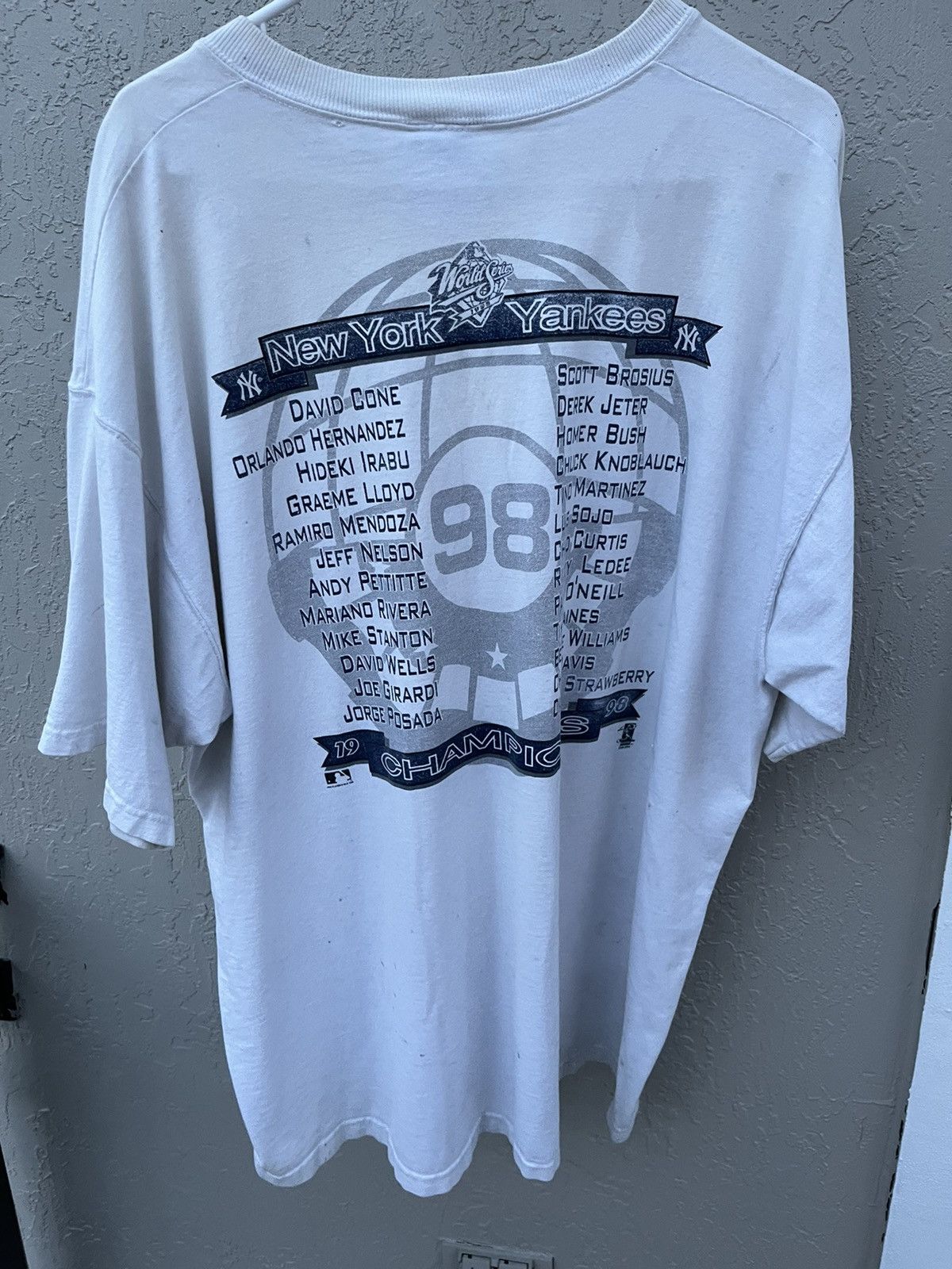 Vintage VINTAGE NY Yankees 1998 World Series Size US XL / EU 56 / 4 - 7 Thumbnail