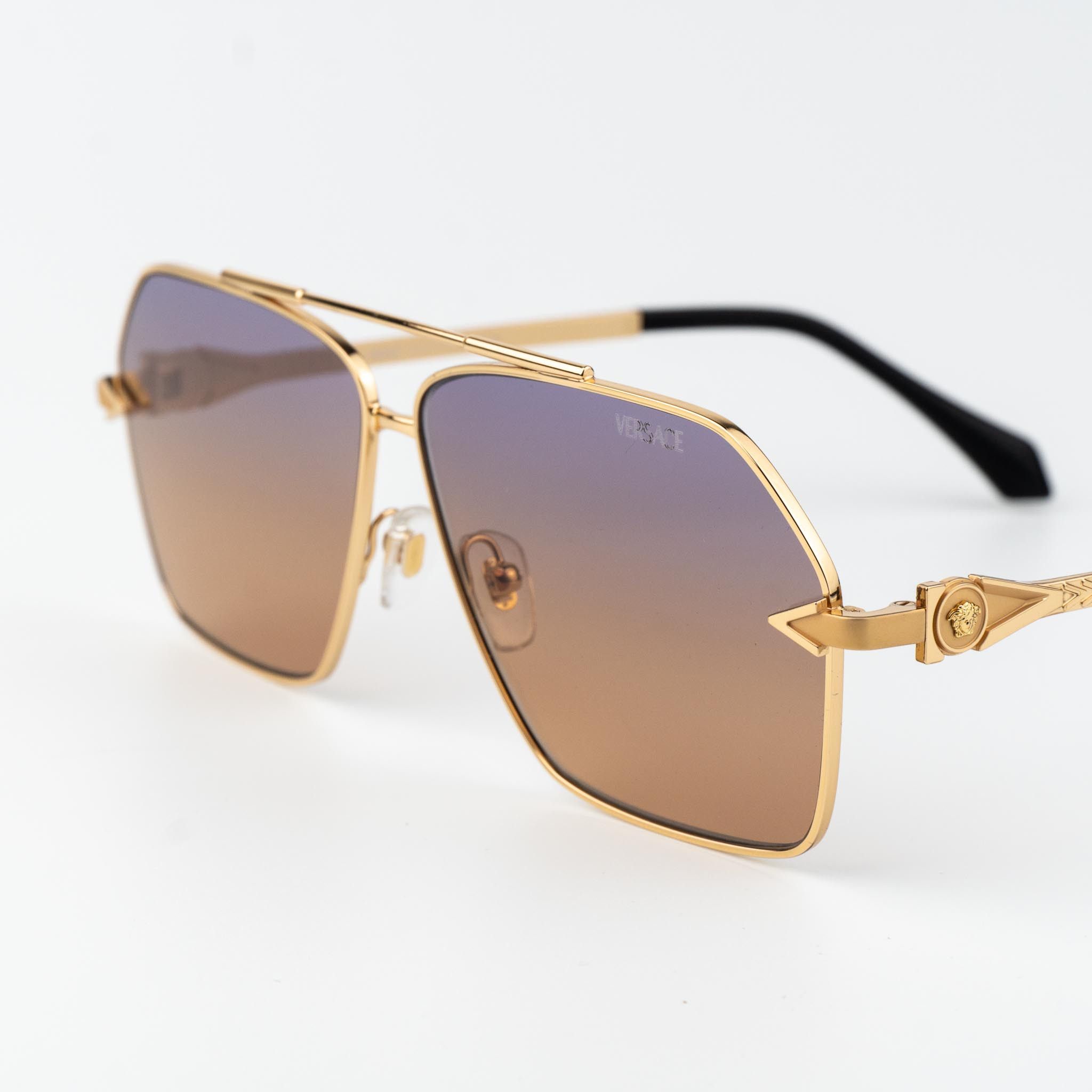 Versace Versace Men Sunglasses Aviator VE2284 1002EL NEW AUTHENTIC Size ONE SIZE - 5 Thumbnail
