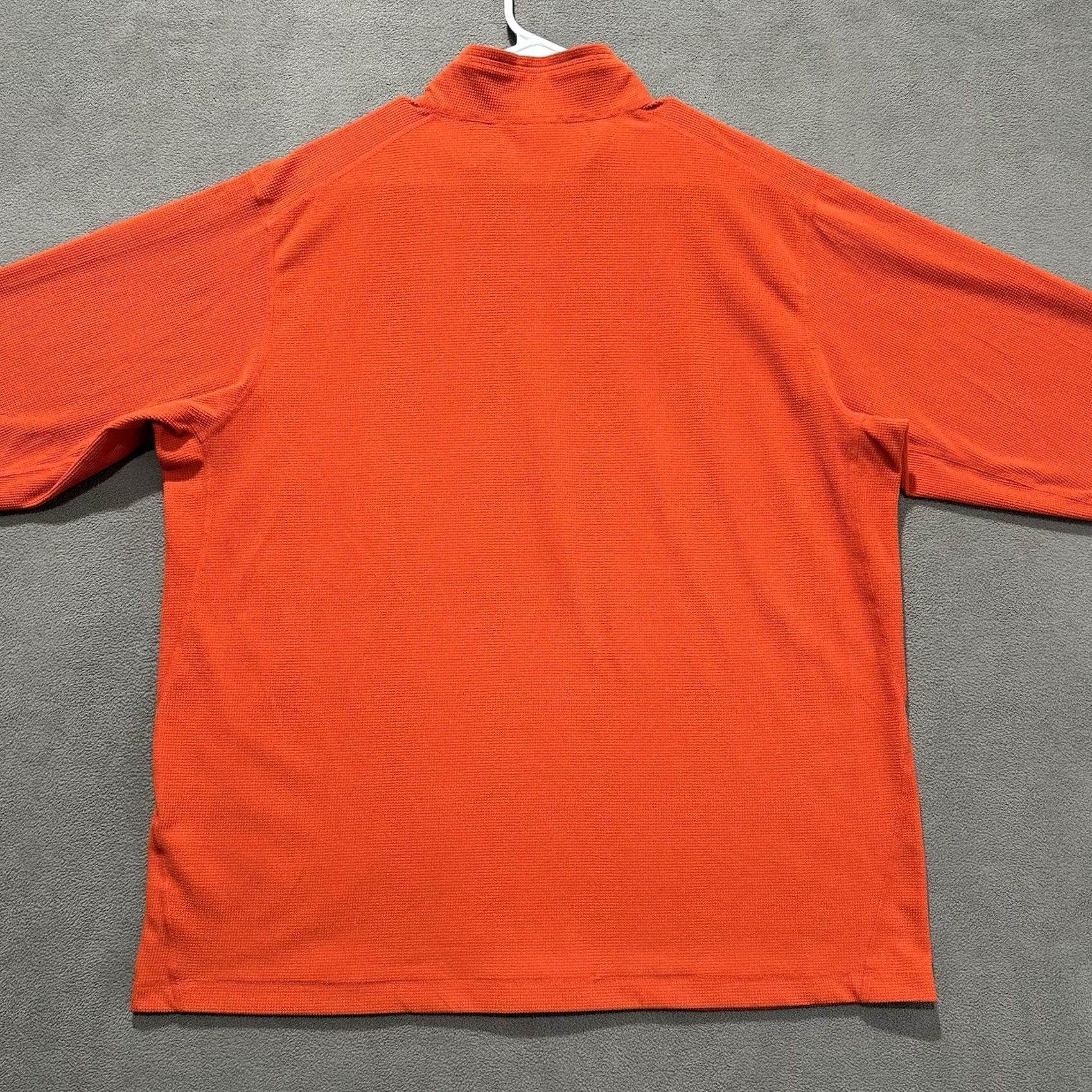 Nike Nike ACG Pullover Mens XL Orange Quarter Zip Thermal Long Sleeve Base Layer EUC Size US XL / EU 56 / 4 - 2 Thumbnail