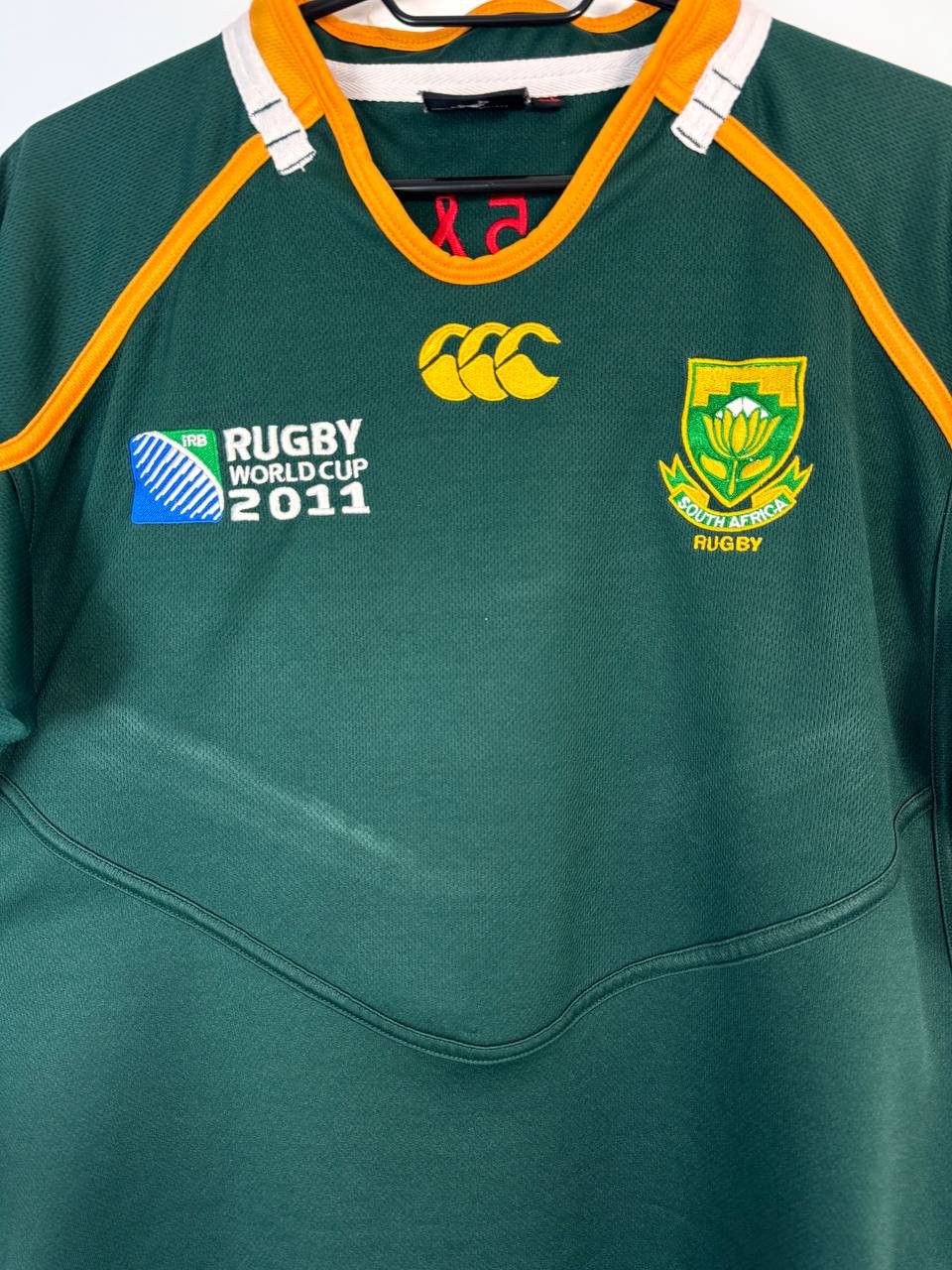 Vintage Men’s Canterbury South Africa World Cap 2011 rugby jersey Size US XL / EU 56 / 4 - 2 Thumbnail