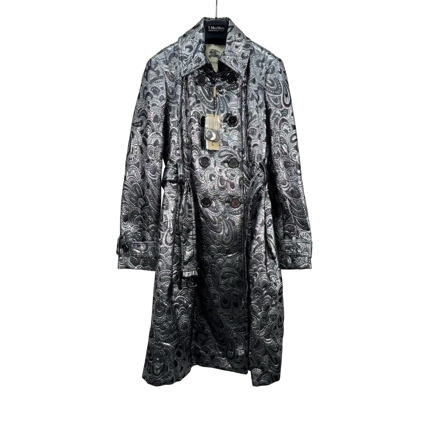 Burberry Burberry Metallic Jacquard Coat Size UK 8 Size S / US 4 / IT 40 - 1 Thumbnail