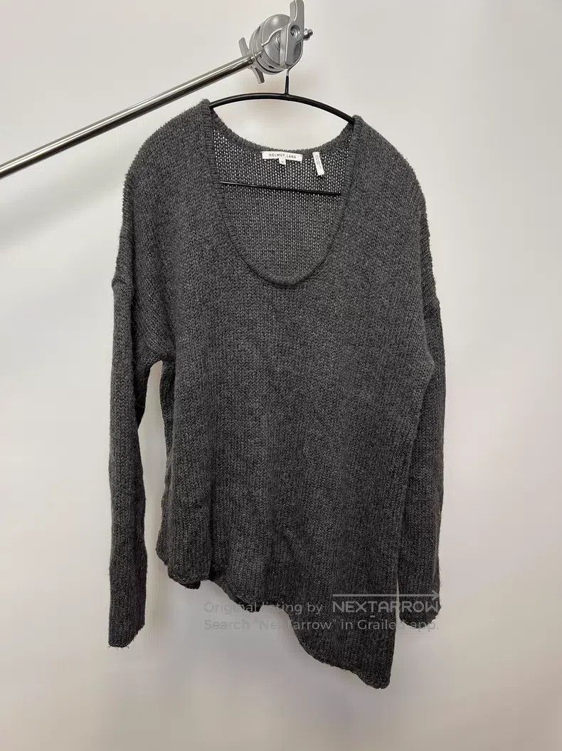 Helmut Lang Helmut Lang Alpaca Wool Blend Slant Hem Knit Sweater Size M / US 6-8 / IT 42-44 - 2 Thumbnail